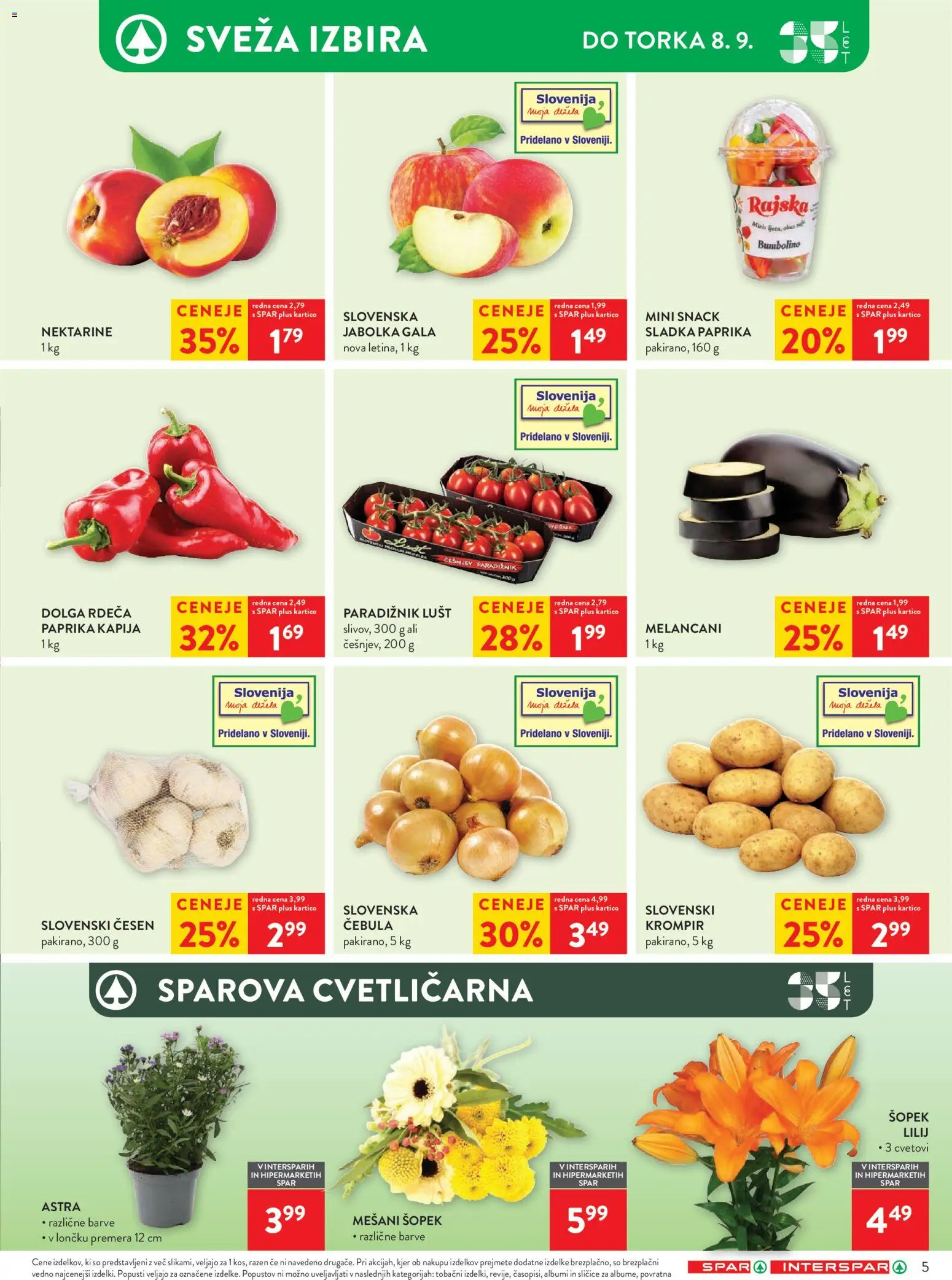Novi Spar katalog ponudbe – veljaven od 02.09.2026 | Stran: 6 | Izdelki: Melancani, Šopek, Paradiznik, Cesen