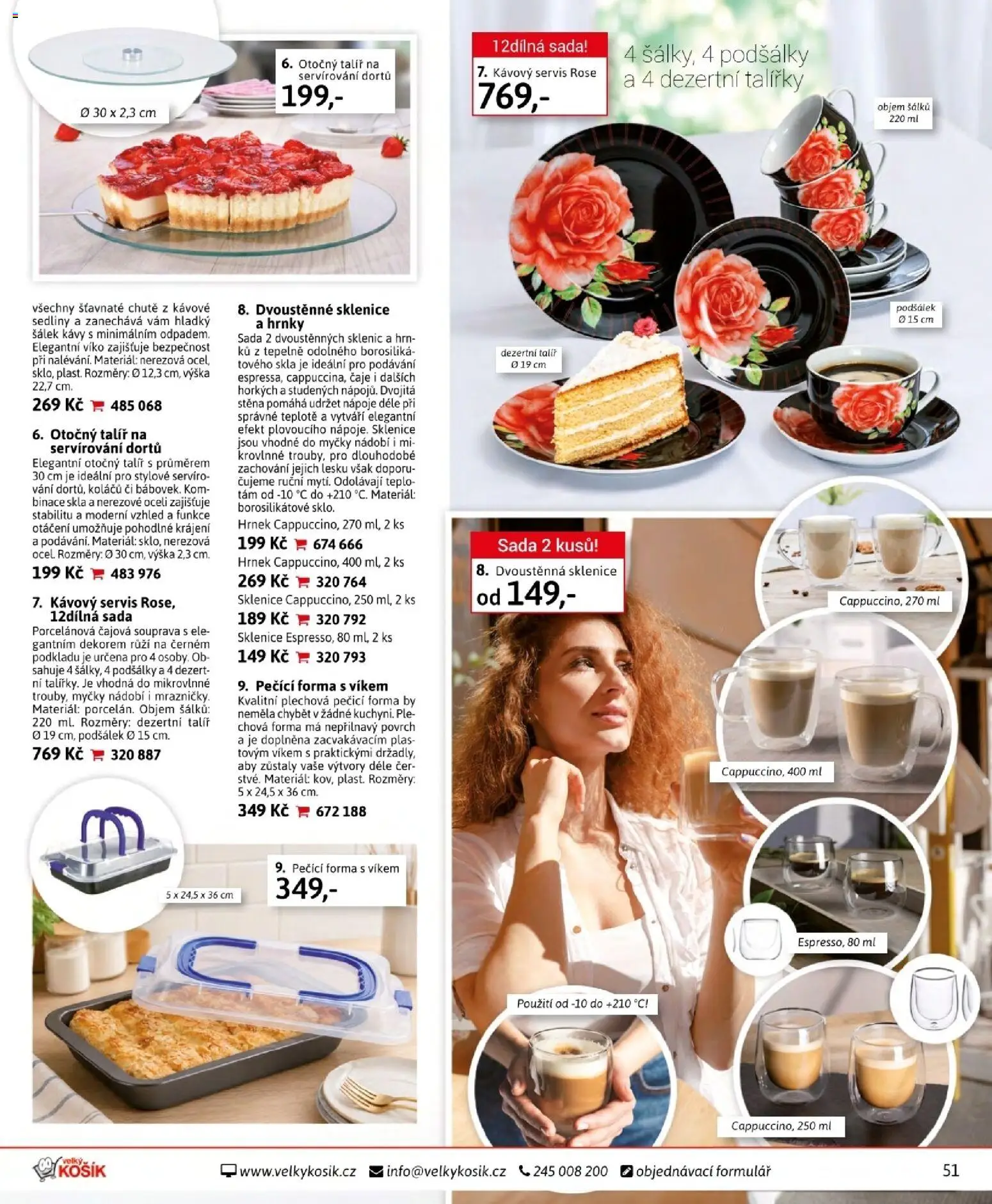 Velký Košík katalog srpen 2026 od 01.08.2026 | Strana: 51 | Produkty: Hrnky, Hrnek, Šálek, Dezert
