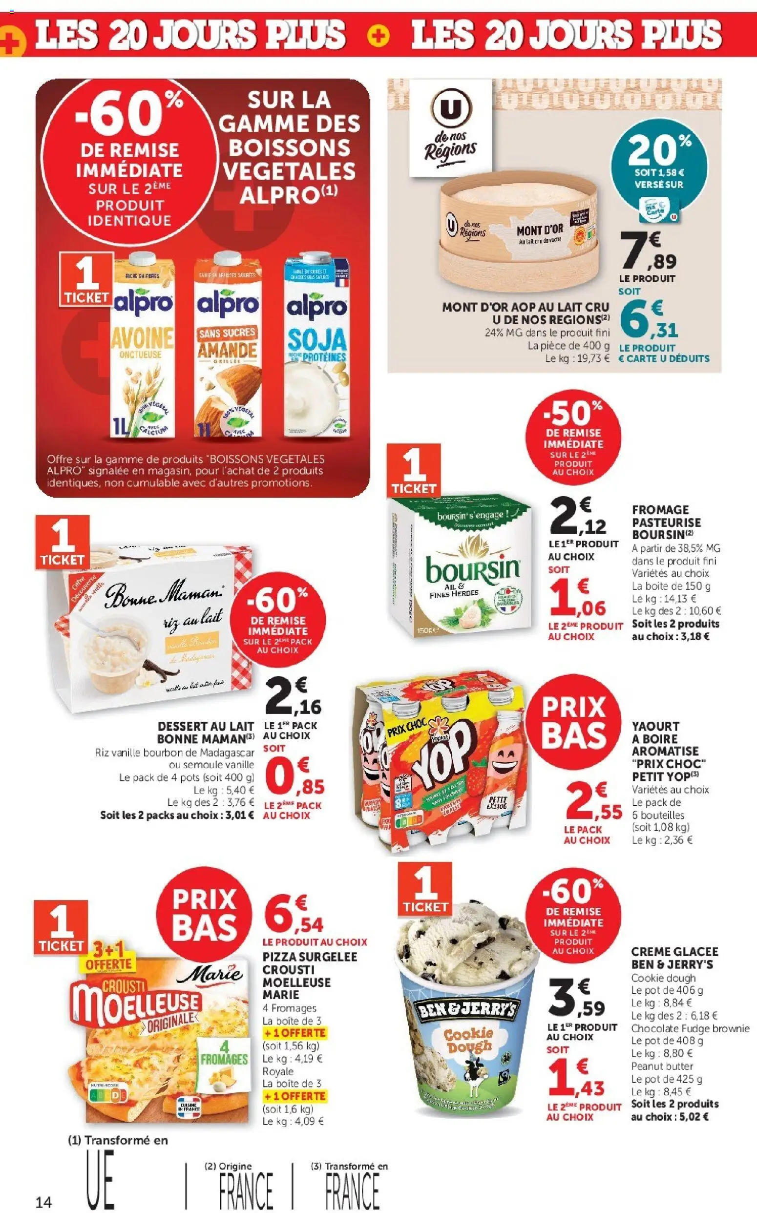 {H1} | Page: 14 | Produits: Dessert, Semoule, Lait, Bourbon