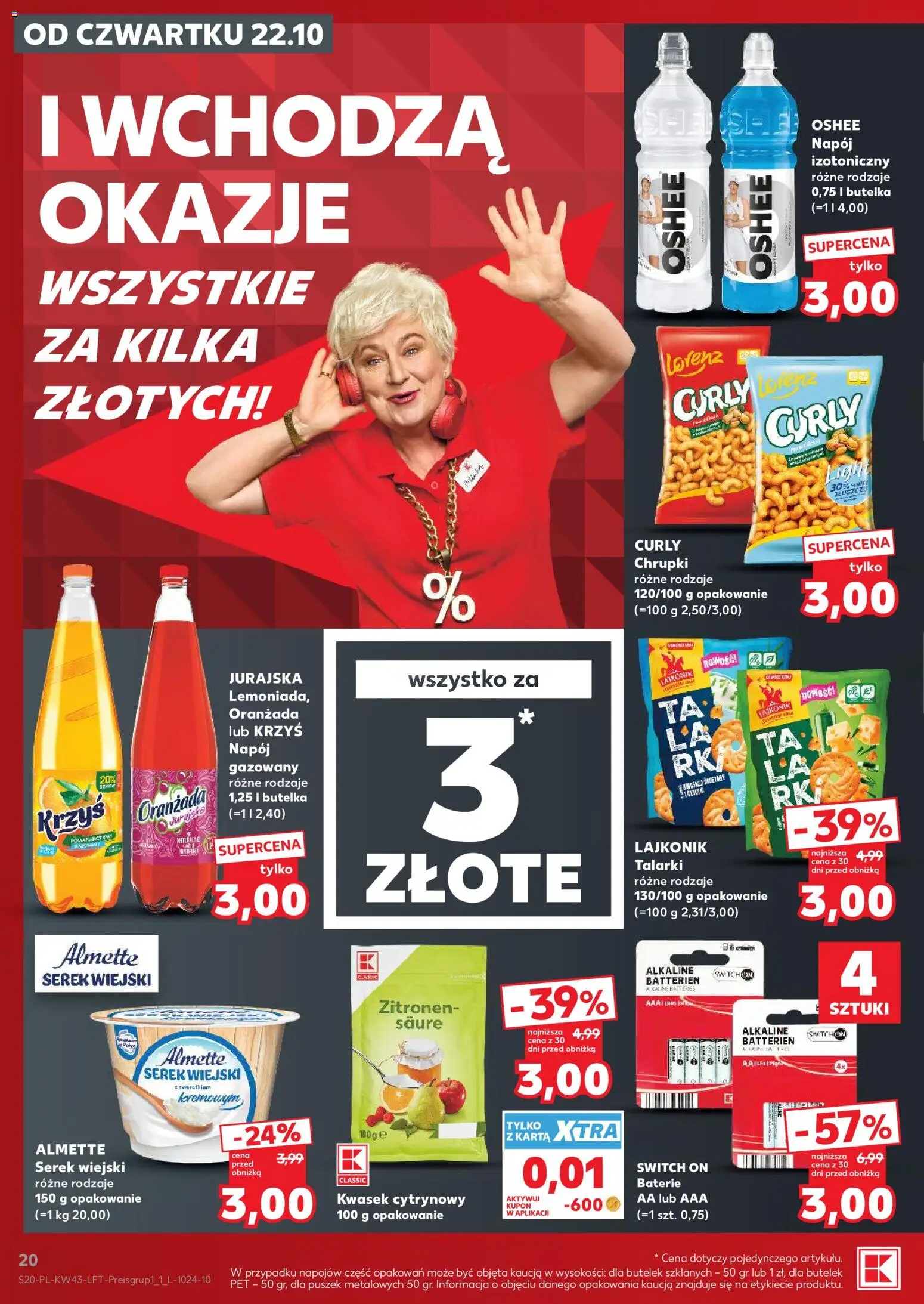 Kaufland Polsko leták od 22.10.2026 | Strana: 20 | Produkty: Switch On, Baterie
