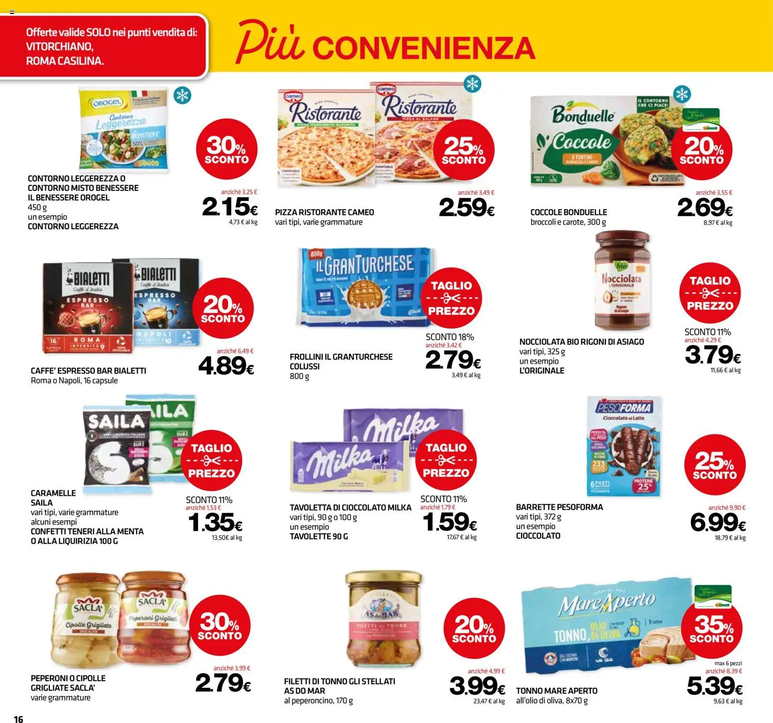 Volantino Superconti del 24/09/2026 | Pagina: 16 | Prodotti: Cioccolato, Caramelle, Latte, Frollini