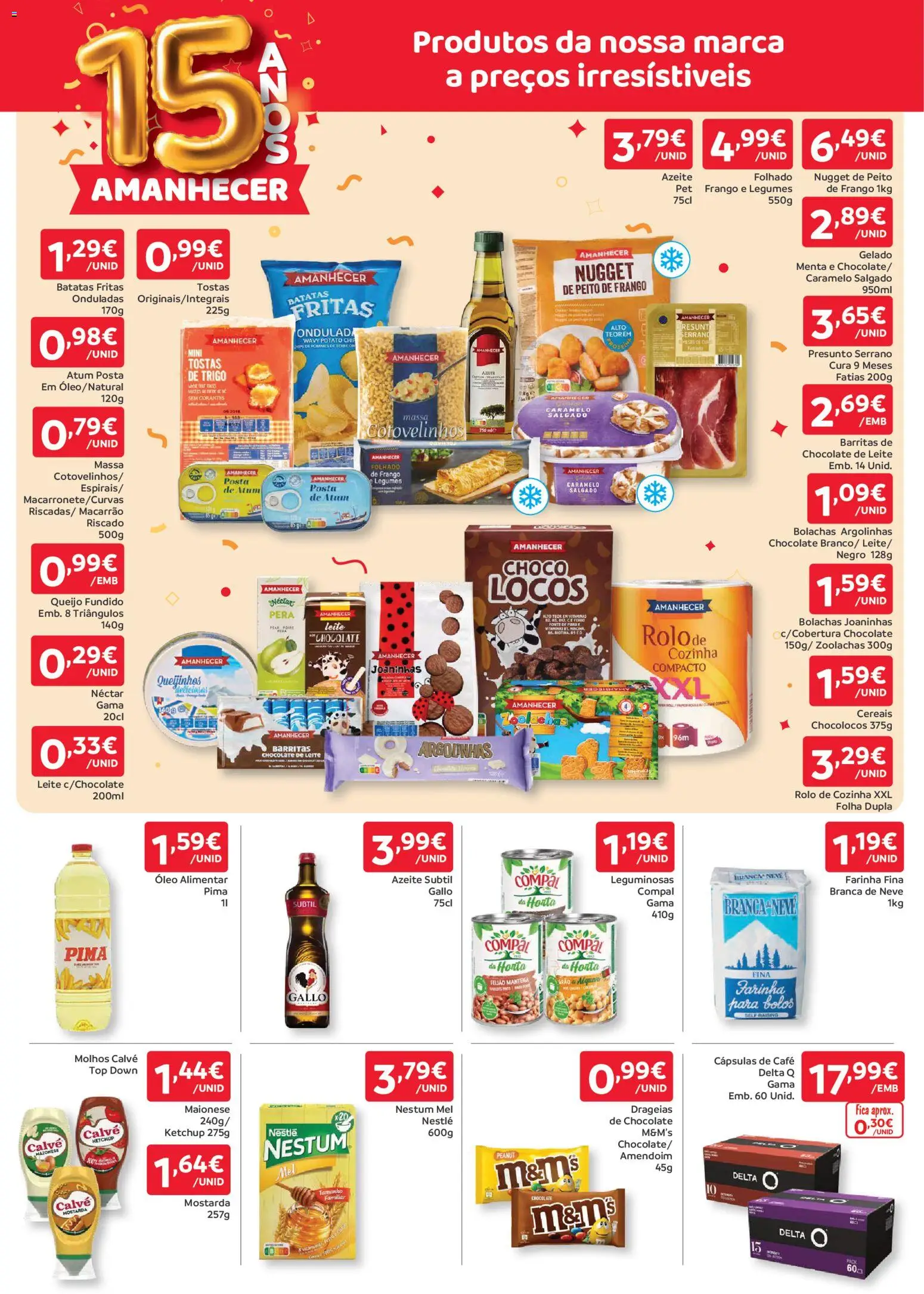 Amanhecer folheto │ válido de 28.05.2026 | Página: 3 | Produtos: Gelado, Nestlé, Cereais, Massa