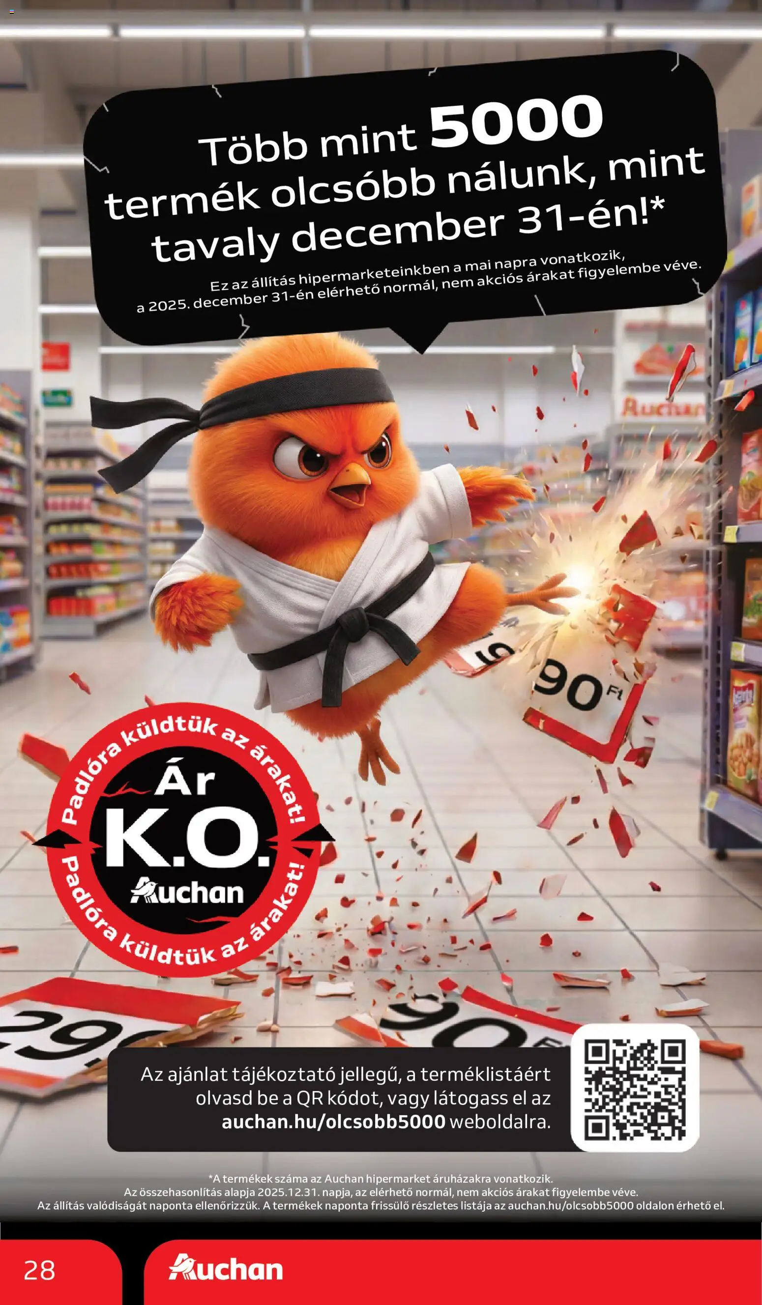 Auchan akciós ujság - amely érvényes a következő dátumtól: 2026.07.02. | Oldal: 28