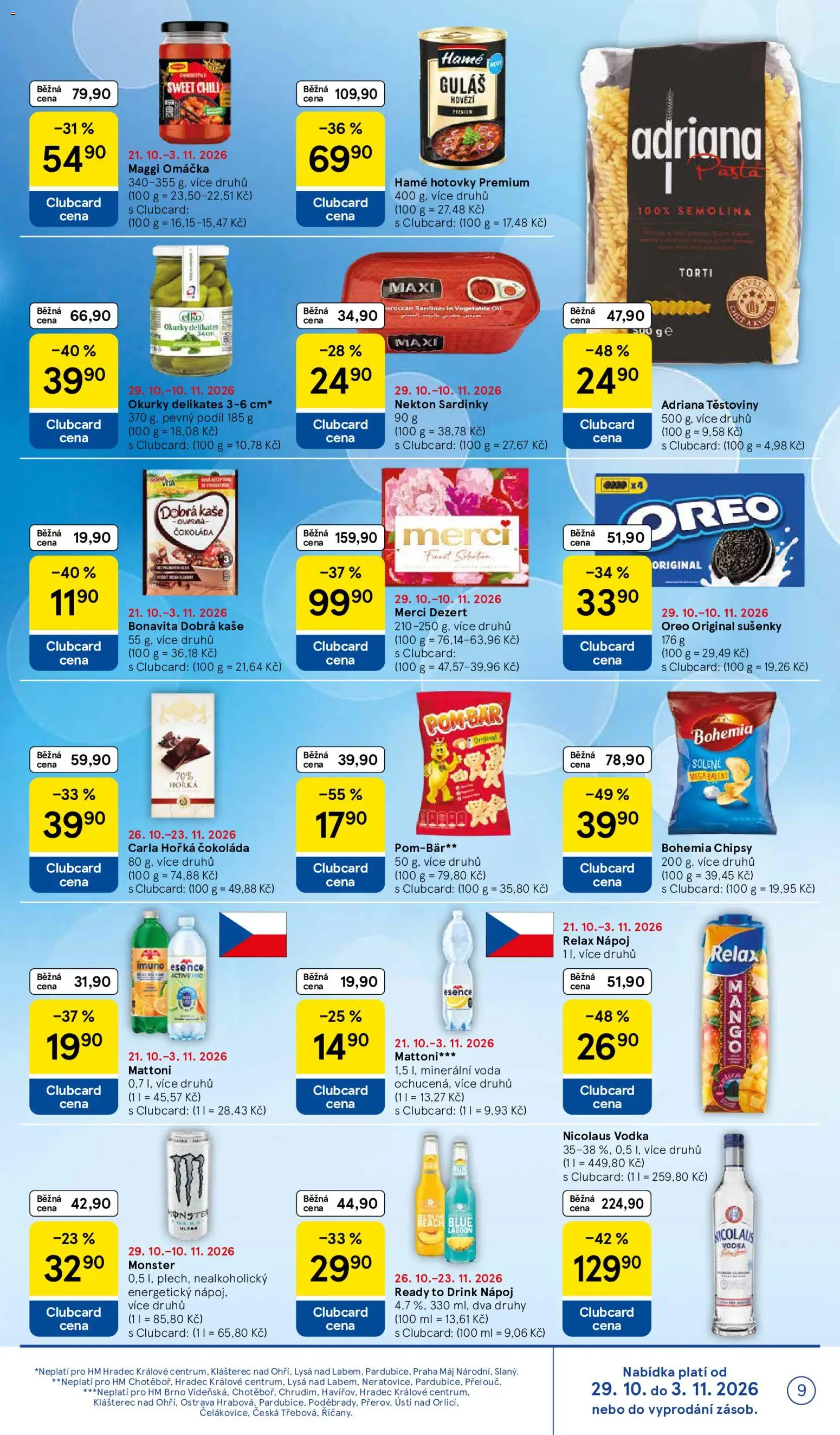 Tesco leták - Hypermarket od 29.10.2026 | Strana: 9