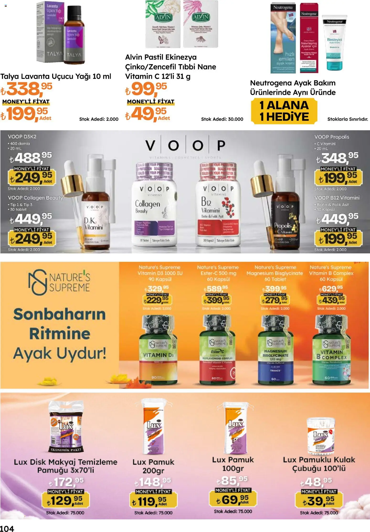 Migros Katalog - 5M Migroskop Dijital - 08 Ekim 2026 tarihinden itibaren geçerlidir | Sayfa: 104 | Ürünler: Makyaj, Tablet, Disk, Nane