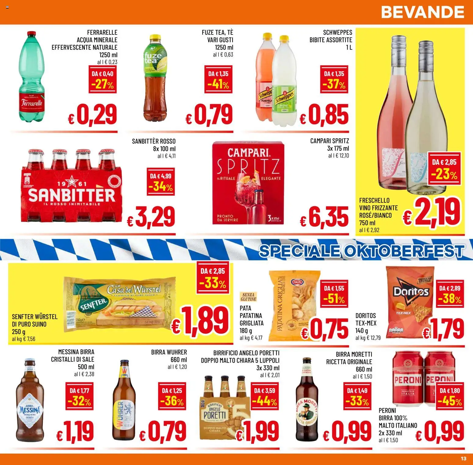 Volantino A&O del 16/09/2026 | Pagina: 13 | Prodotti: Tè, Bevande, Sale, Suino