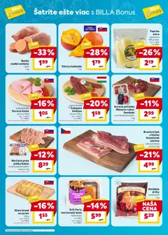 Billa leták platný od 08.07.2026 | Strana: 2 | Produkty: Paprika, Šunka, Klobása, Losos