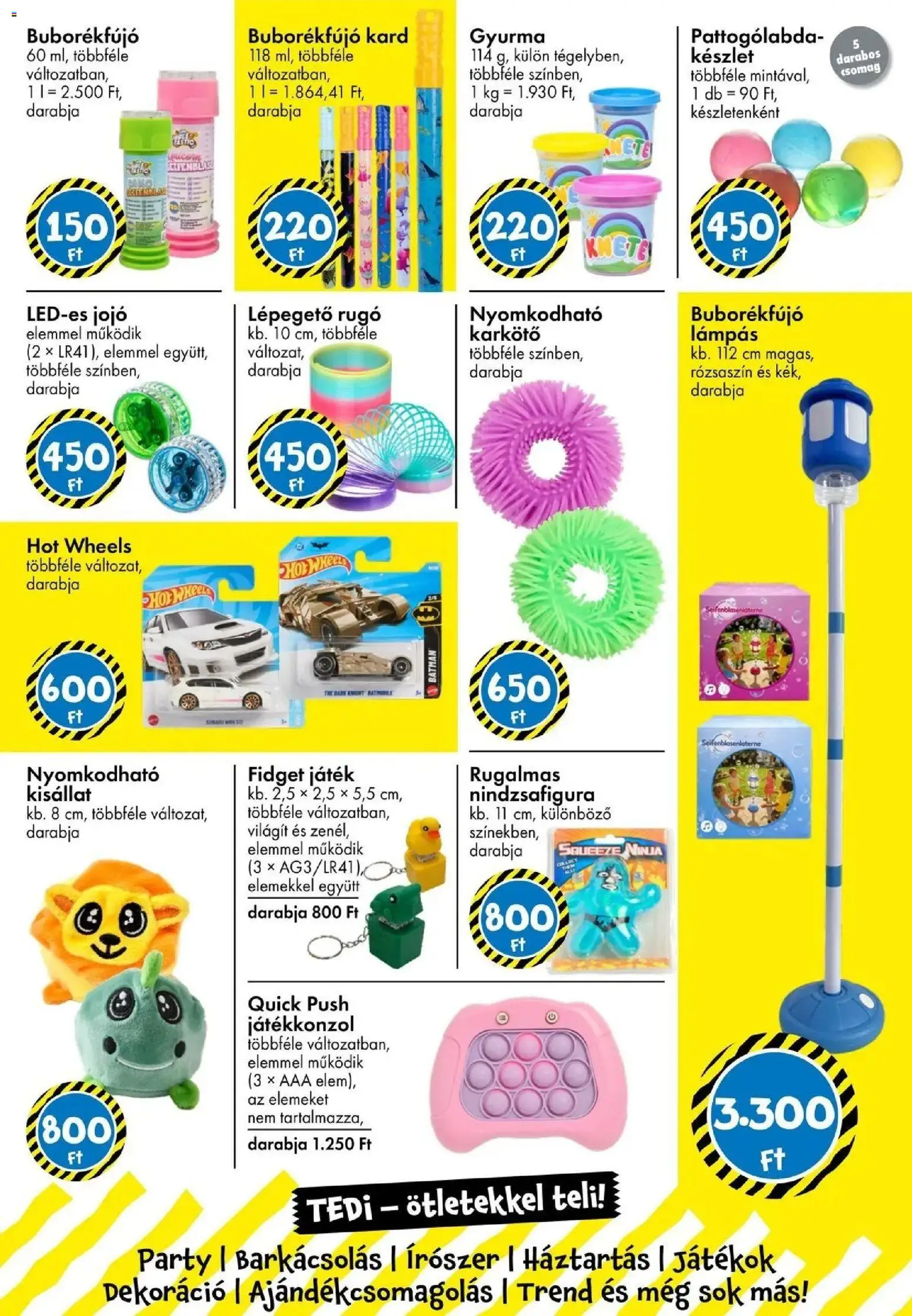 TEDi akciós újság Mezőkövesd - 2026.08.21. -tól/töl > akció, lapozható szórólap 🛍️ | Oldal: 17 | Termékek: Játékkonzol, Játék, Karkötő, Játékok