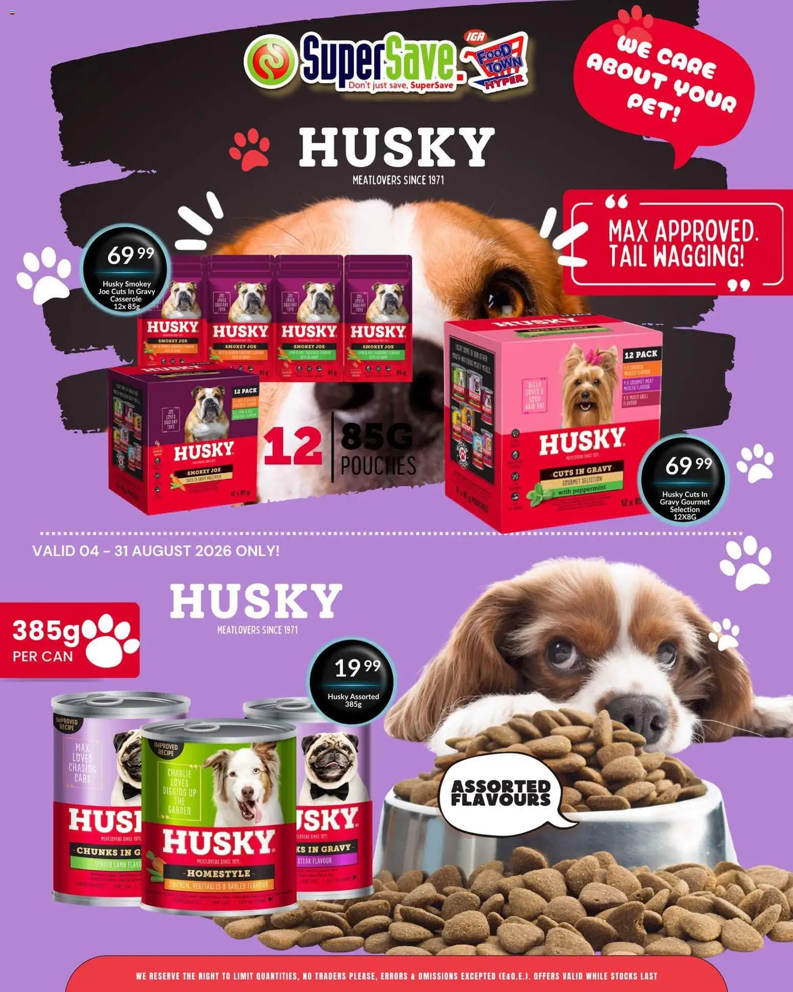 New Super Save catalogue – valid from 04/08/2026 | Page: 5 | Products: Steak, Gravy