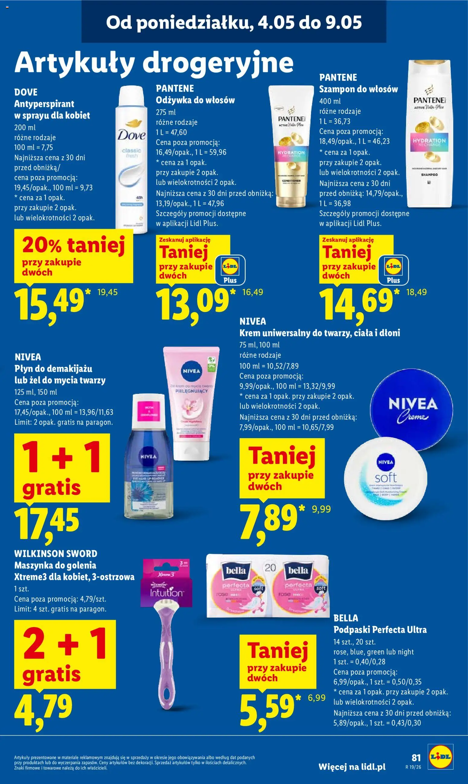 Lidl gazetka od 04.05.2026 | Strona: 87 | Produkty: Płyn do demakijażu, Szampon, Odżywka do włosów, Krem