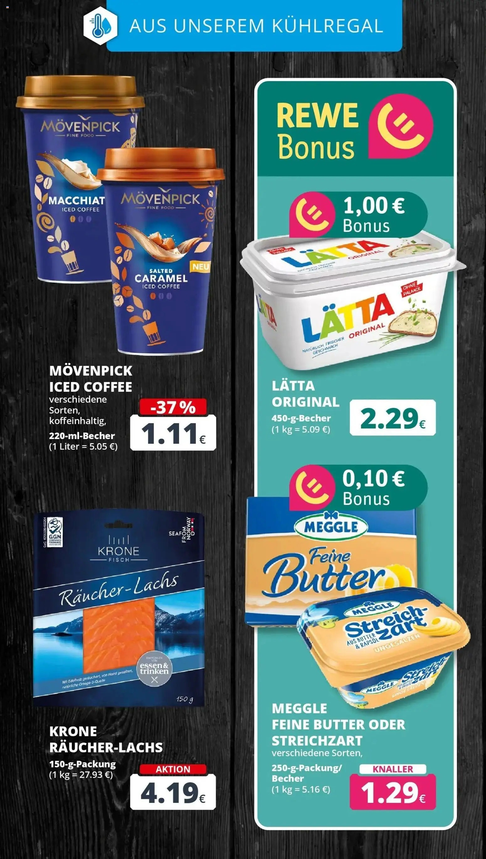 REWE Prospekt ab 19.10.2026 zum Blättern » Angebote | Seite: 18 | Produkte: Butter, Rapsöl, Räucherlachs, Lätta