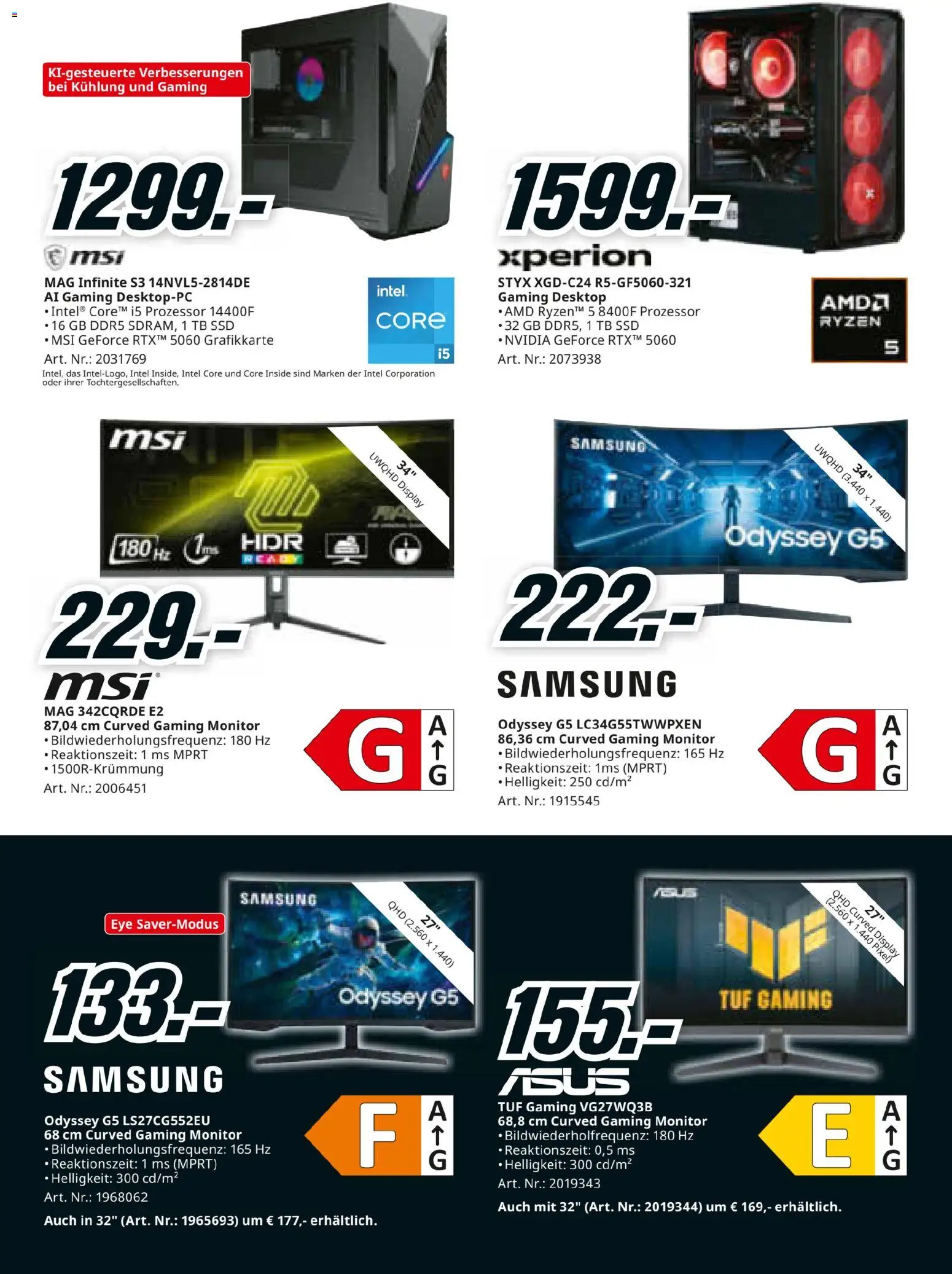 Media Markt Superstart gültig ab 25.08.2026 | Seite: 6 | Produkte: Monitor, Samsung