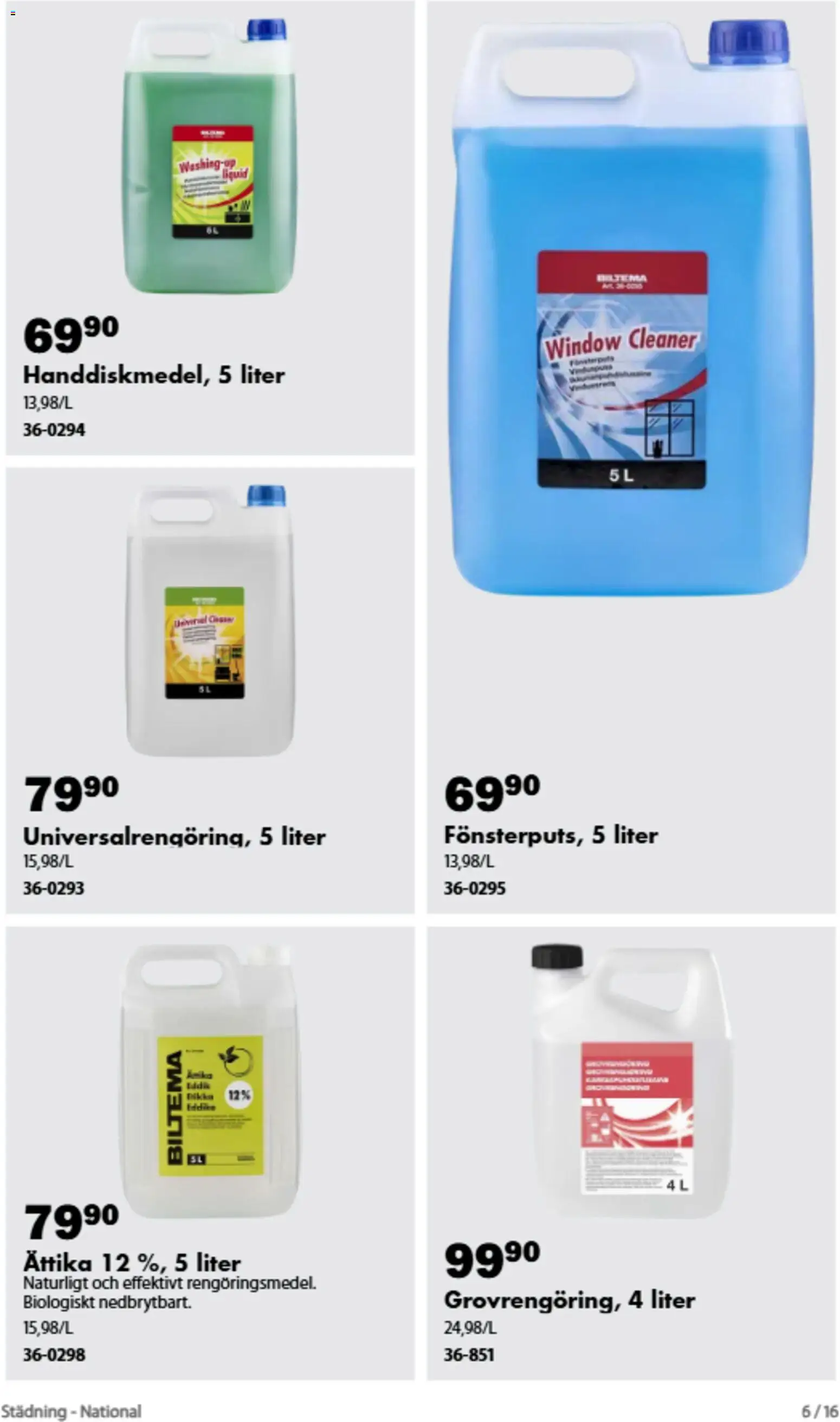 Biltema reklamblad aktuell från 20/08/2026 | Sida: 7 | Produkter: Ättika