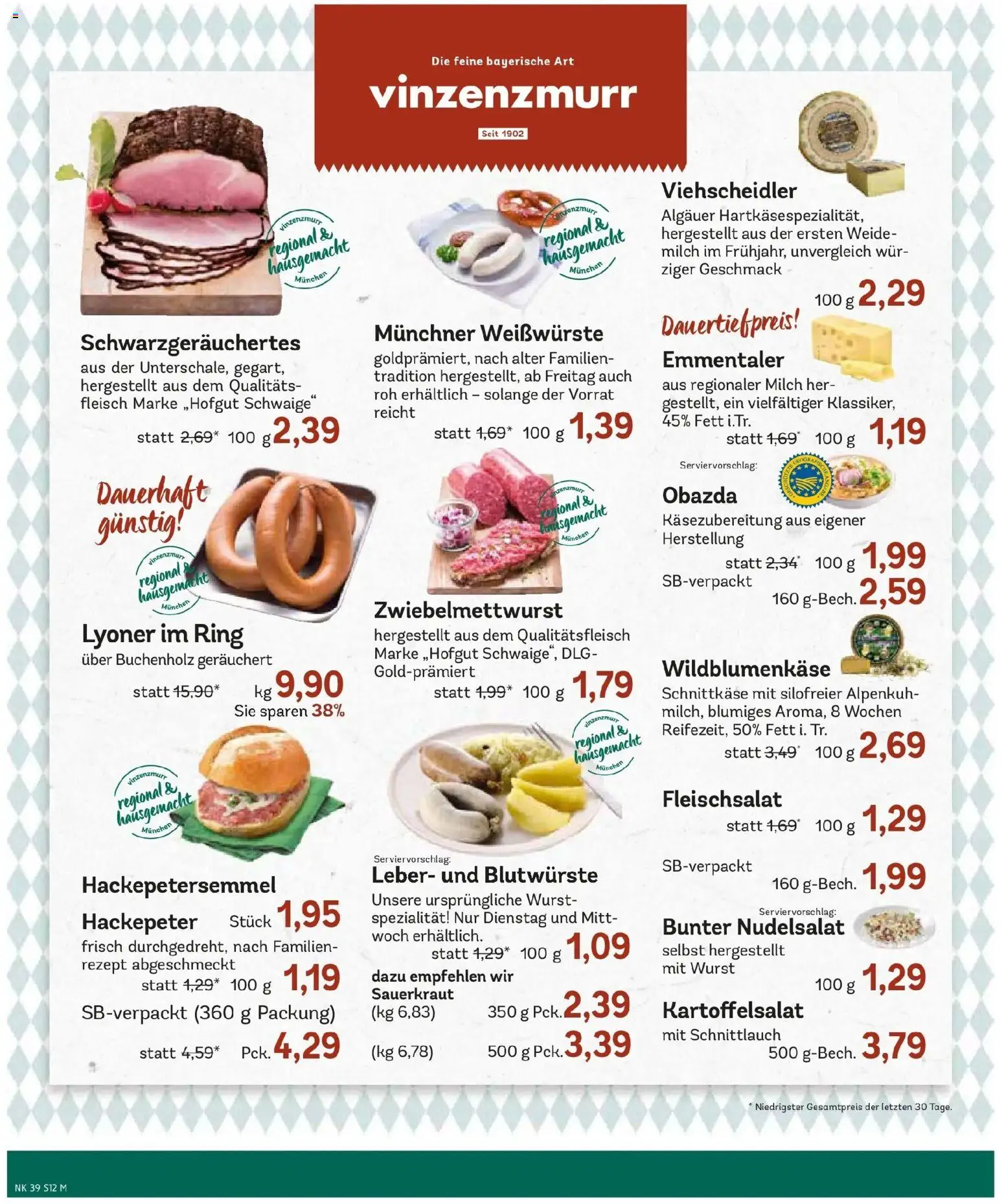 Edeka Prospekt Haar (ab 21.09.2026) » Angebote Online | Seite: 14 | Produkte: Milch, Wurst, Fleisch