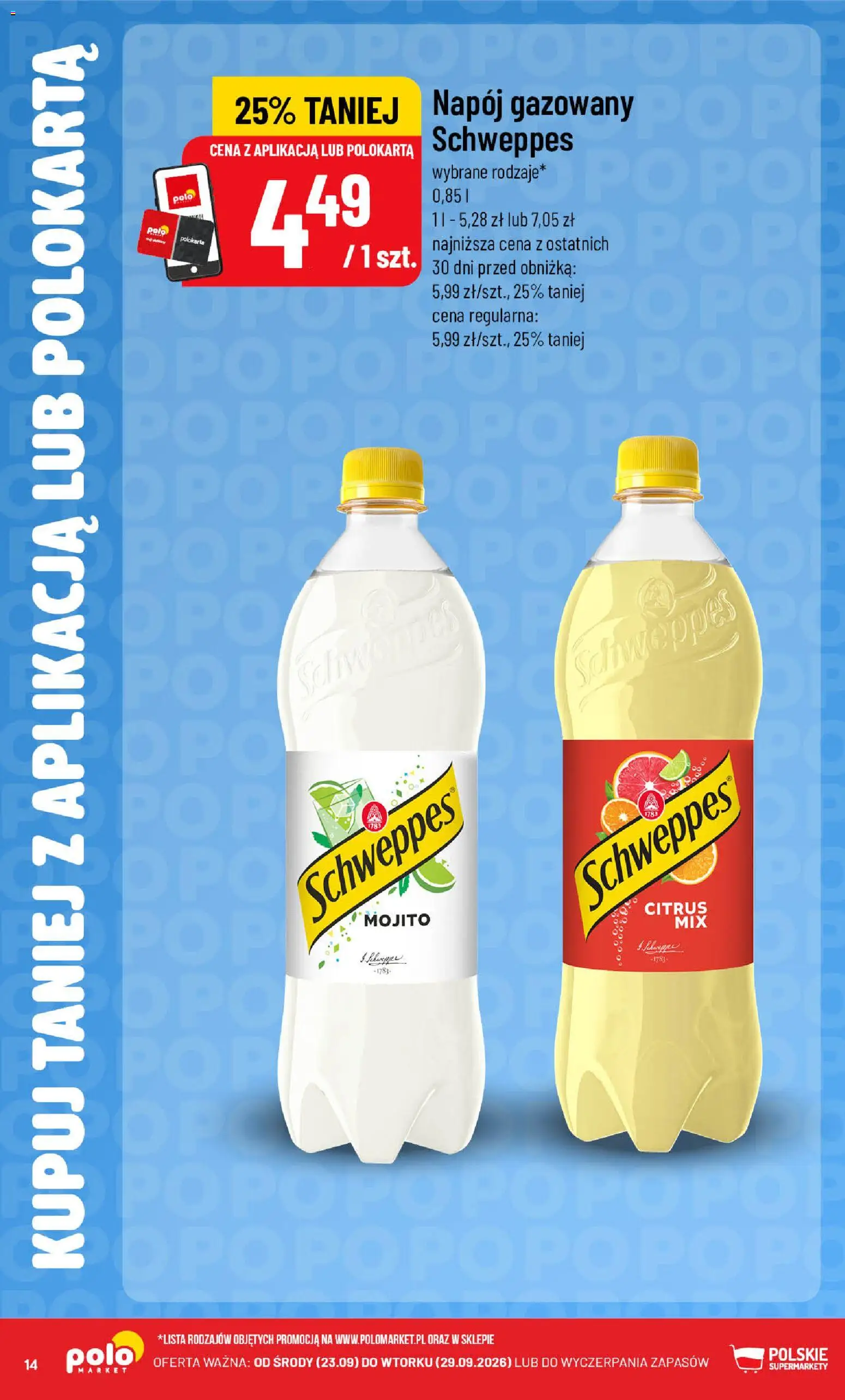 POLOmarket gazetka - Kupuj taniej od 23.09.2026 | Strona: 14 | Produkty: Mojito