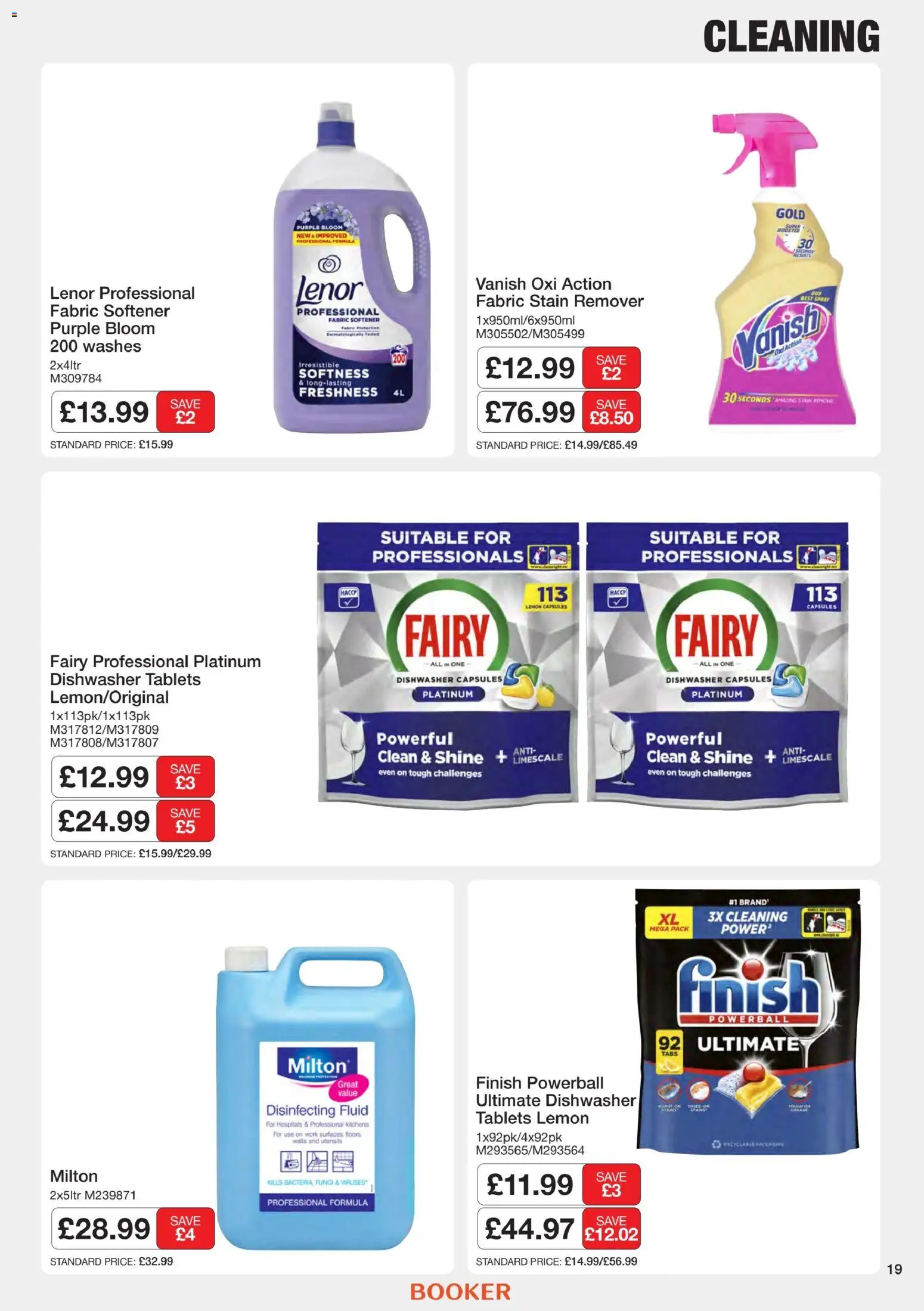 {H1} | Page: 19 | Products: Lenor, Finish powerball, Dishwasher, Capsules