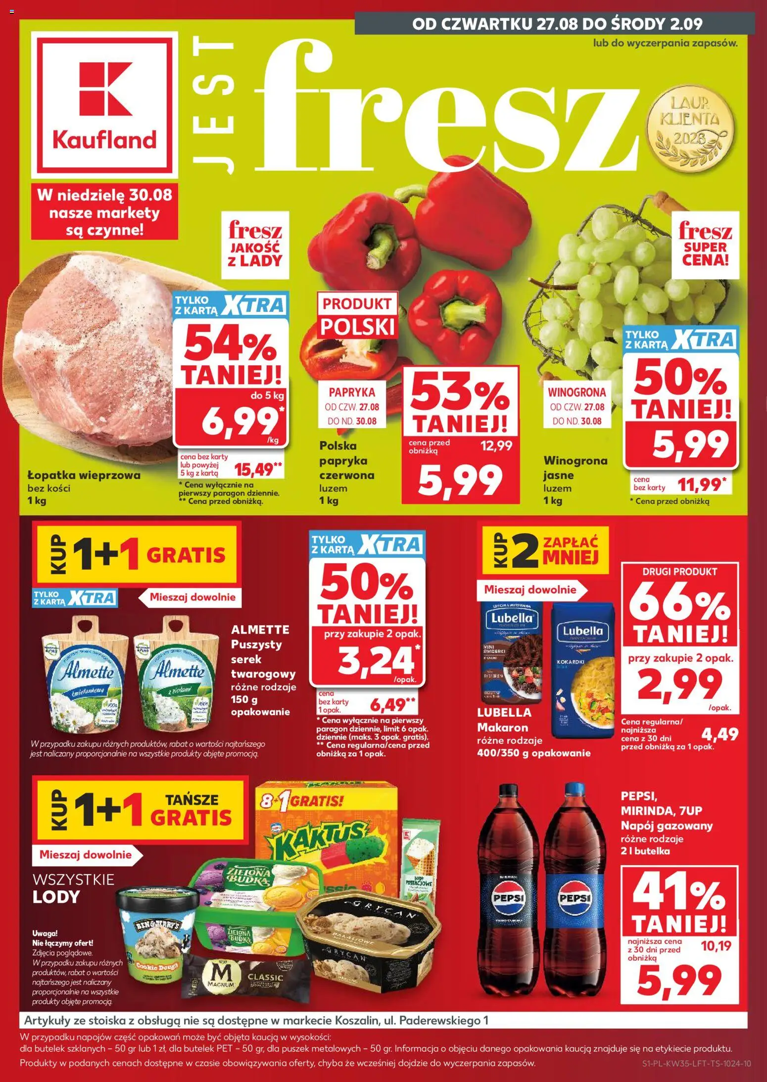 Kaufland gazetka od 27.08.2026 | Strona: 1