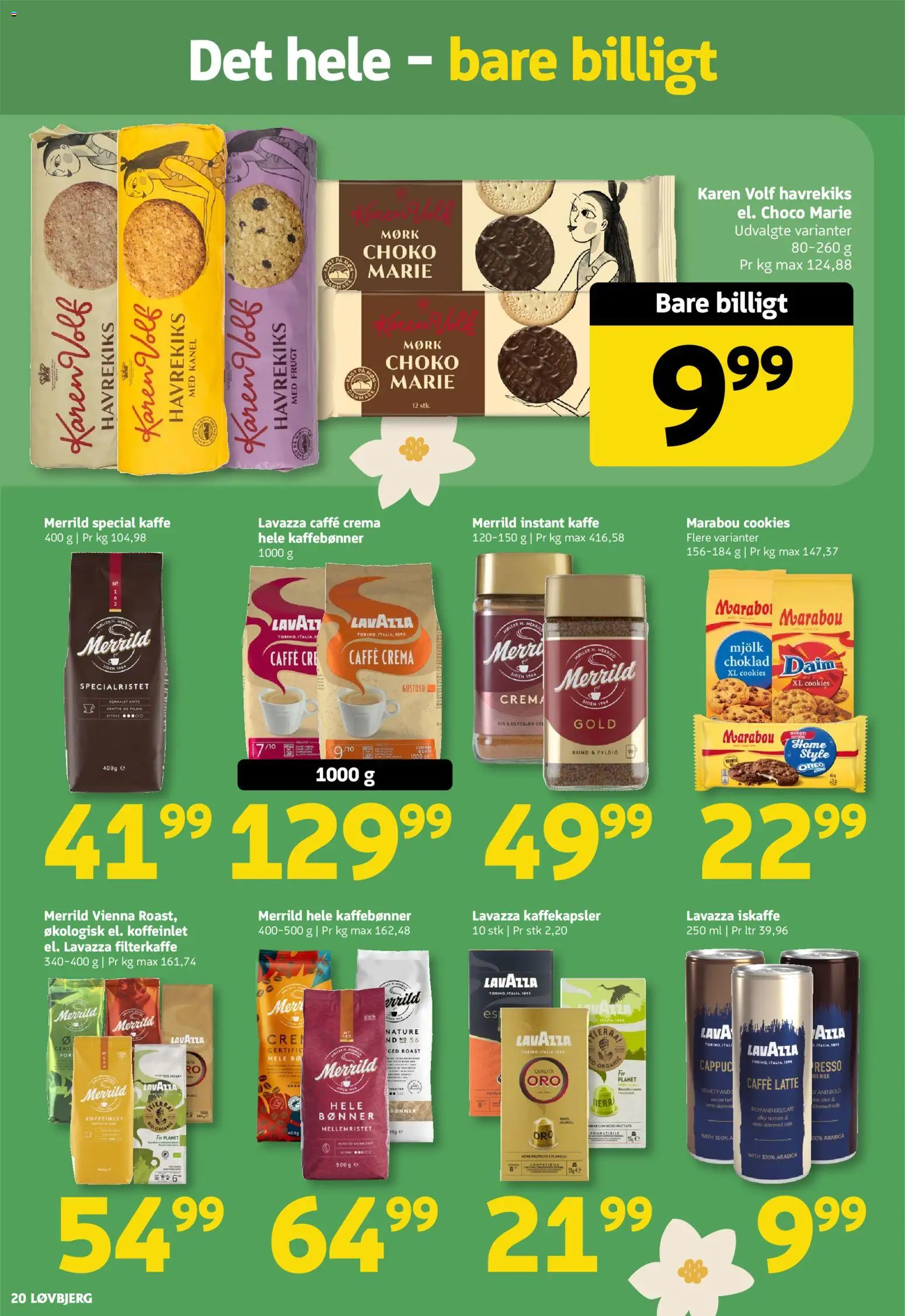 Løvbjerg tilbudsavis – gyldig fra 22.05.2026 | Side: 20 | Produkter: Kaffe, Havrekiks, Oreo, Instant Kaffe