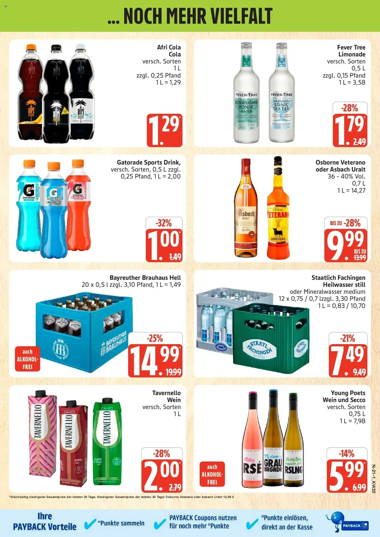 Marktkauf Prospekt Schleswig	 – gültig ab 10.05.2026 | Seite: 21 | Produkte: Osborne, Rotwein, Mineralwasser, Asbach