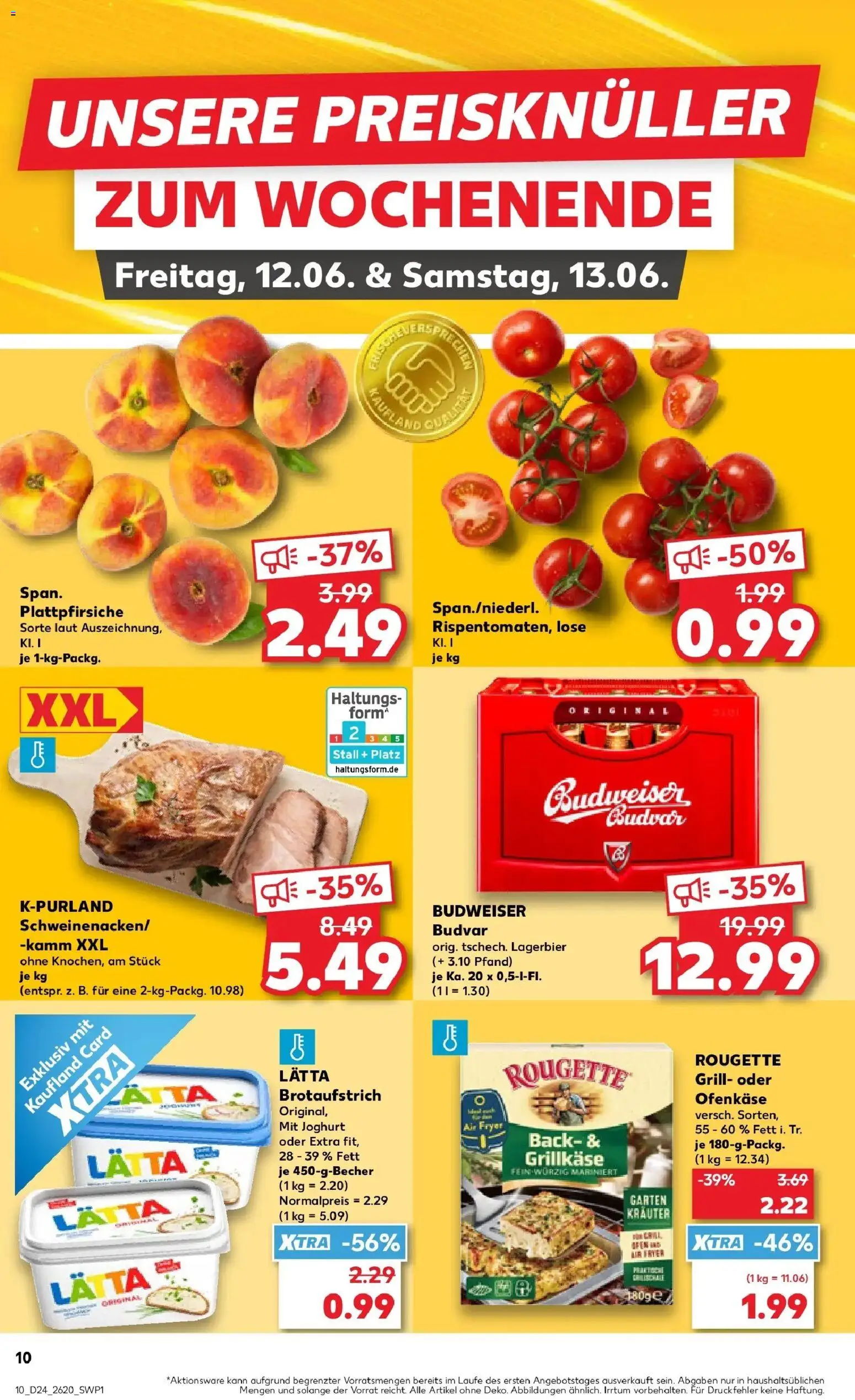 Kaufland Prospekt Greifswald – gültig ab 08.06.2026 | Seite: 19 | Produkte: Grill, Joghurt, Lätta, Budweiser