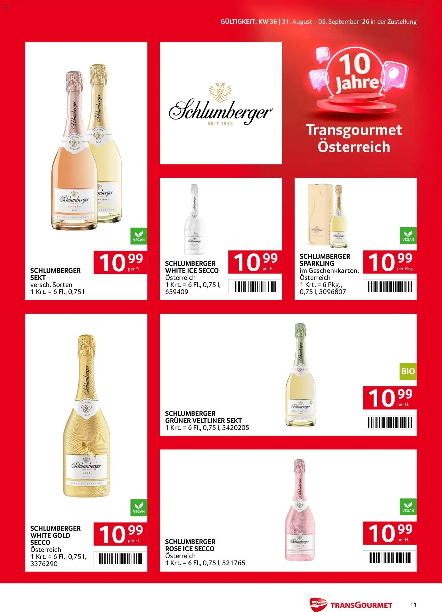 Transgourmet Zustellaktion gültig ab 31.08.2026 | Seite: 11