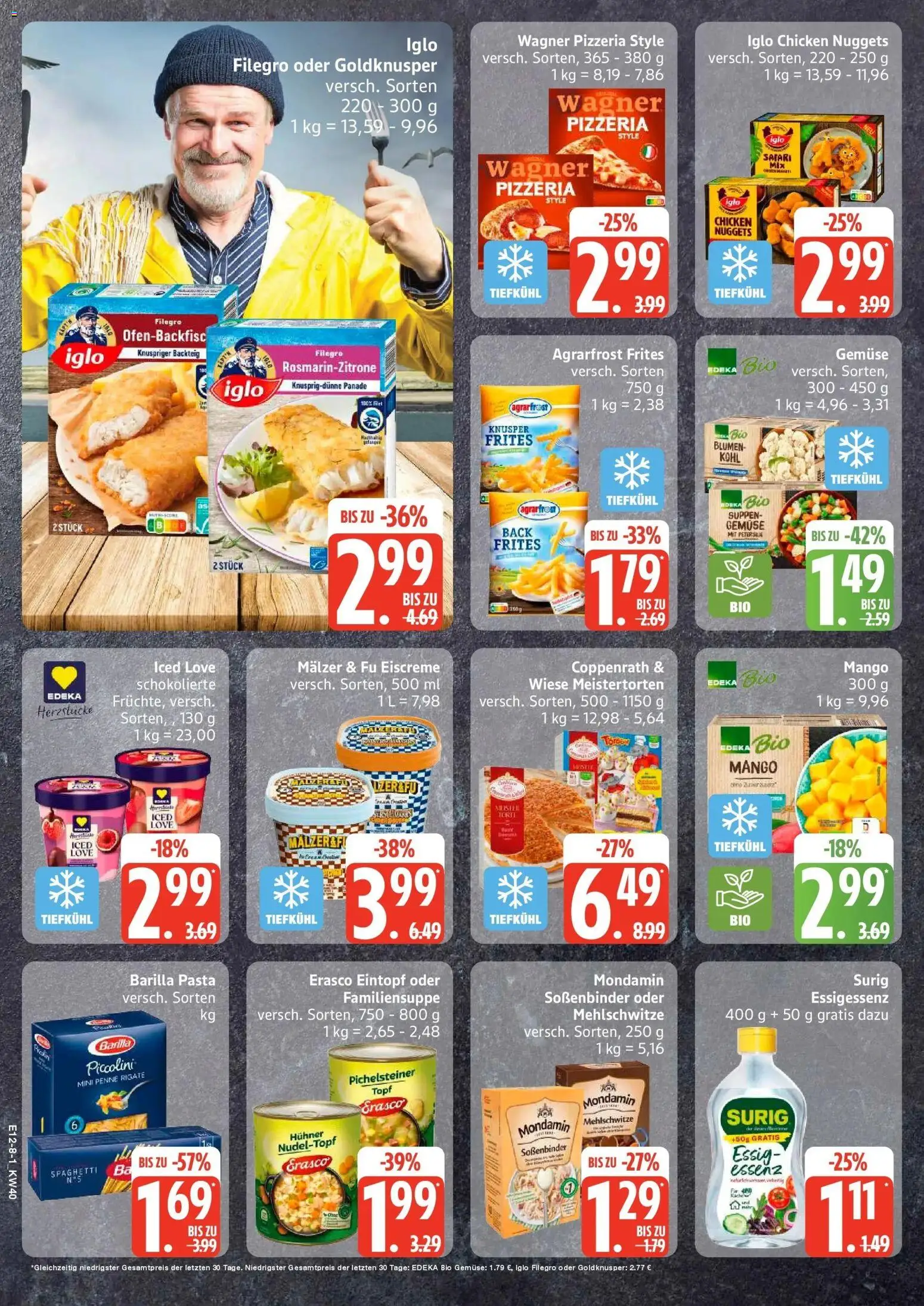 Edeka Prospekt Sterup (ab 28.09.2026) » Angebote Online | Seite: 8 | Produkte: Essig, Spaghetti, Iglo, Petersilie