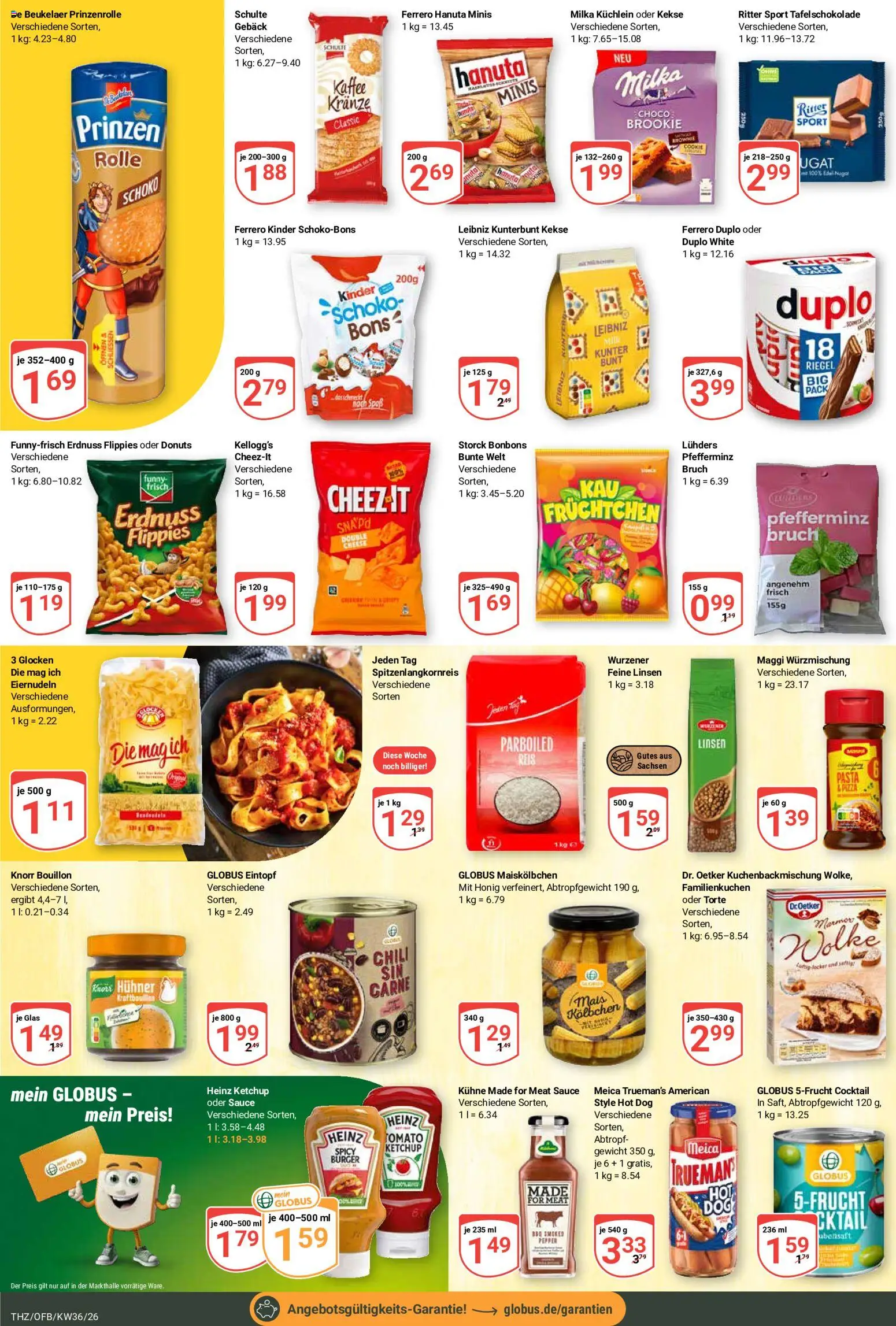 Globus Prospekt Theißen – gültig ab 31.08.2026 | Seite: 17 | Produkte: Burger, Milka, Reis, Kekse