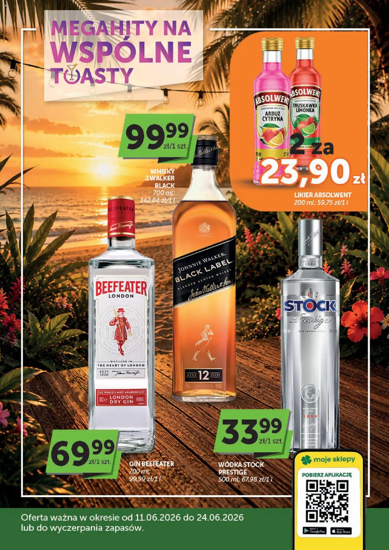 Euro Sklep gazetka alkoholowa od 11.06.2026 | Strona: 1 | Produkty: Cytryna, Limonka, Beefeater, Wódka