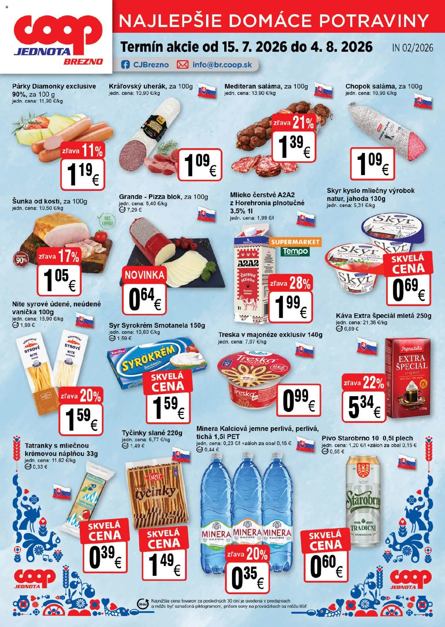 COOP Jednota leták - Brezno od 15.07.2026 → Aktuálna online ponuka catalogue cover
