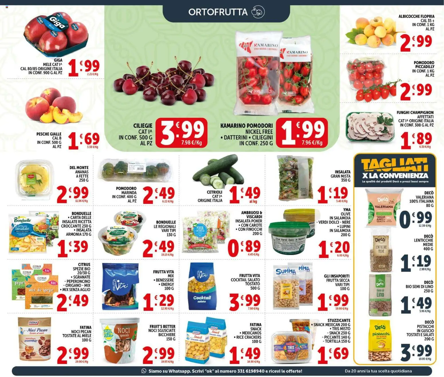 Volantino Decò del 29.05.2026 | Pagina: 7 | Prodotti: Cetrioli, Carote, Noci, Funghi