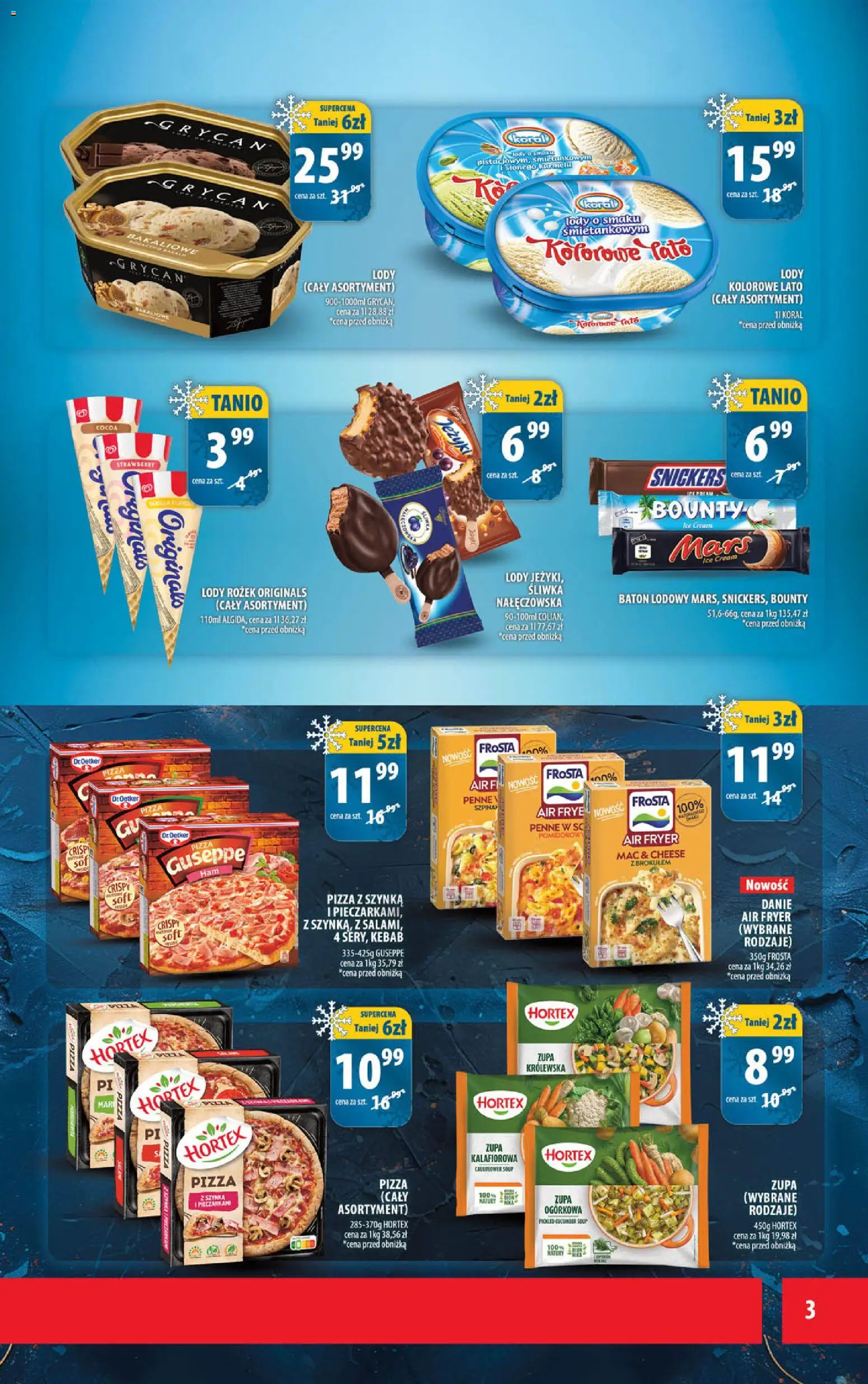 Arhelan gazetka od 24.04.2026 | Strona: 3 | Produkty: Kebab, Penne, Baton, Zupa