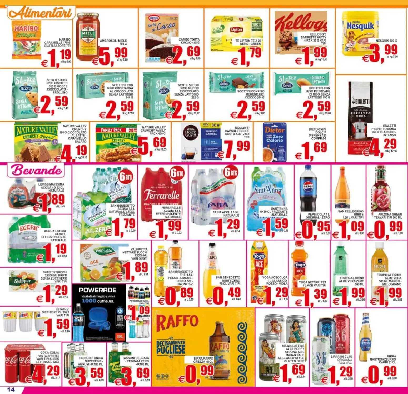 Volantino Pewex del 11/09/2026 | Pagina: 14 | Prodotti: Mango, Pesca, The, Bibite