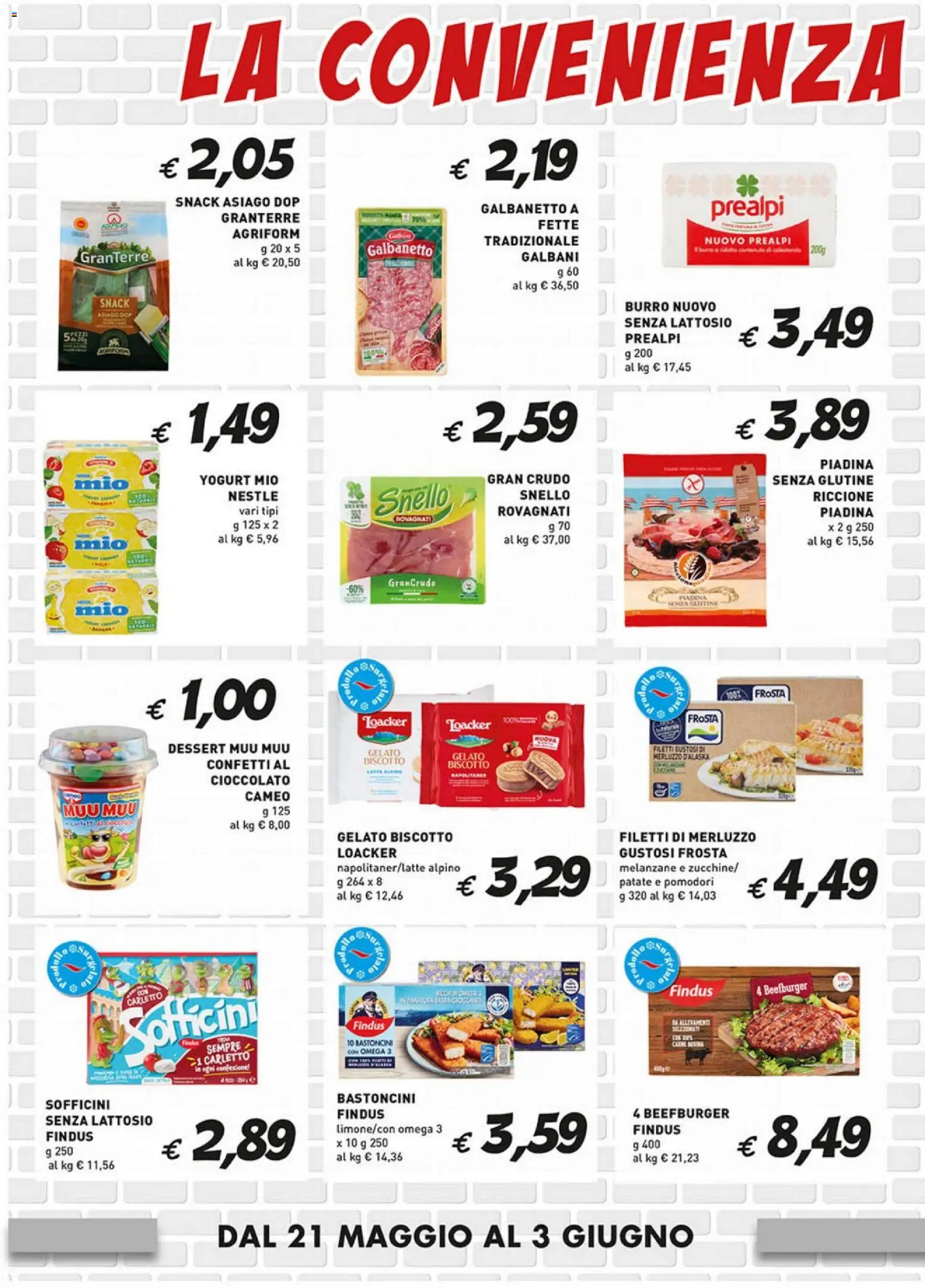 Volantino Coal del 21.05.2026 | Pagina: 2 | Prodotti: Cioccolato, Merluzzo, Patate, Burro