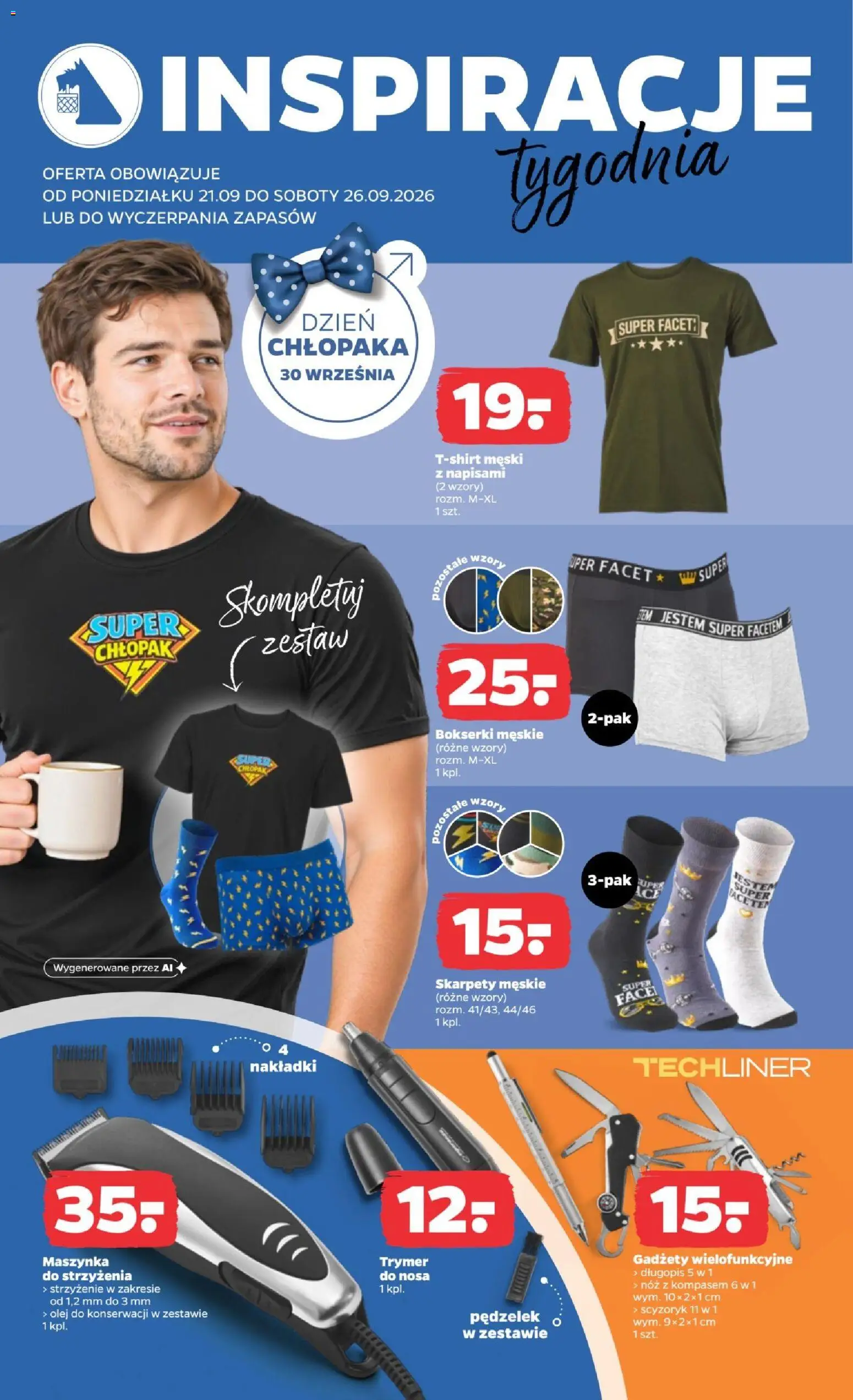 Netto gazetka od poniedziałku NonFood od 21.09.2026 | Strona: 2 | Produkty: Skarpety, Bokserki, Bokserki męskie, Skarpety męskie