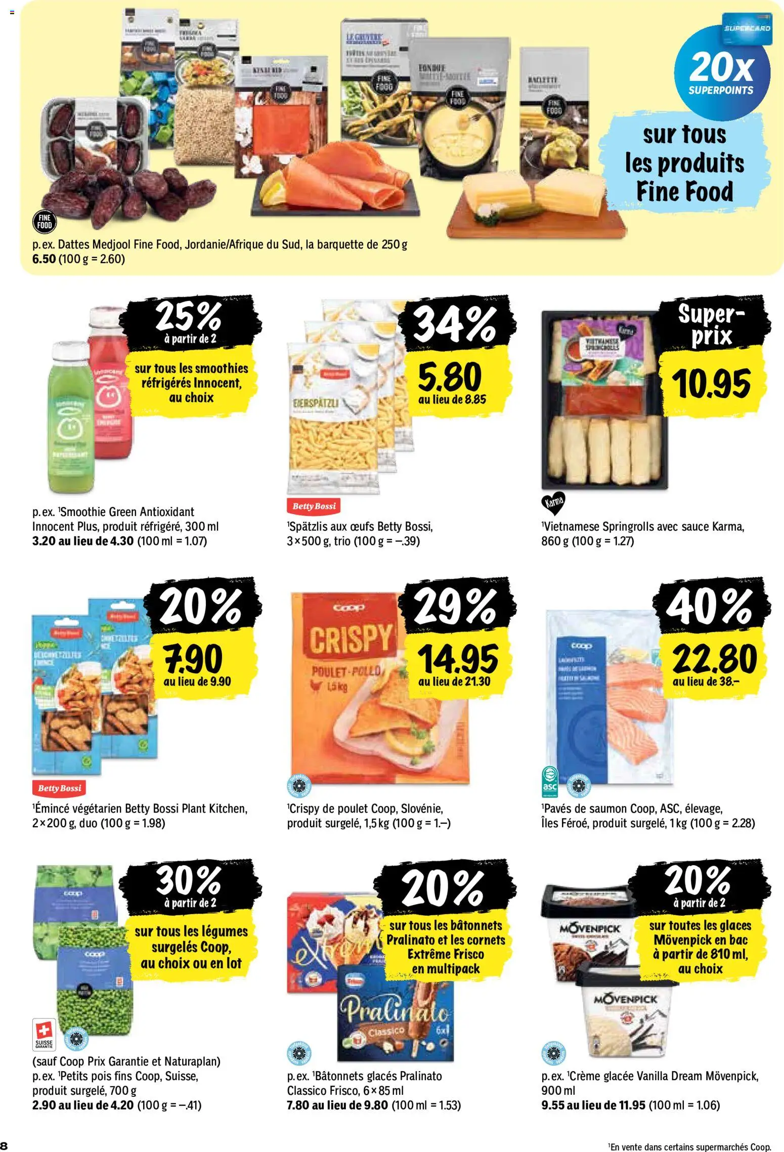 Coop aktionen FR – gültig ab 08.10.2026 | Seite: 8 | Produkte: Creme