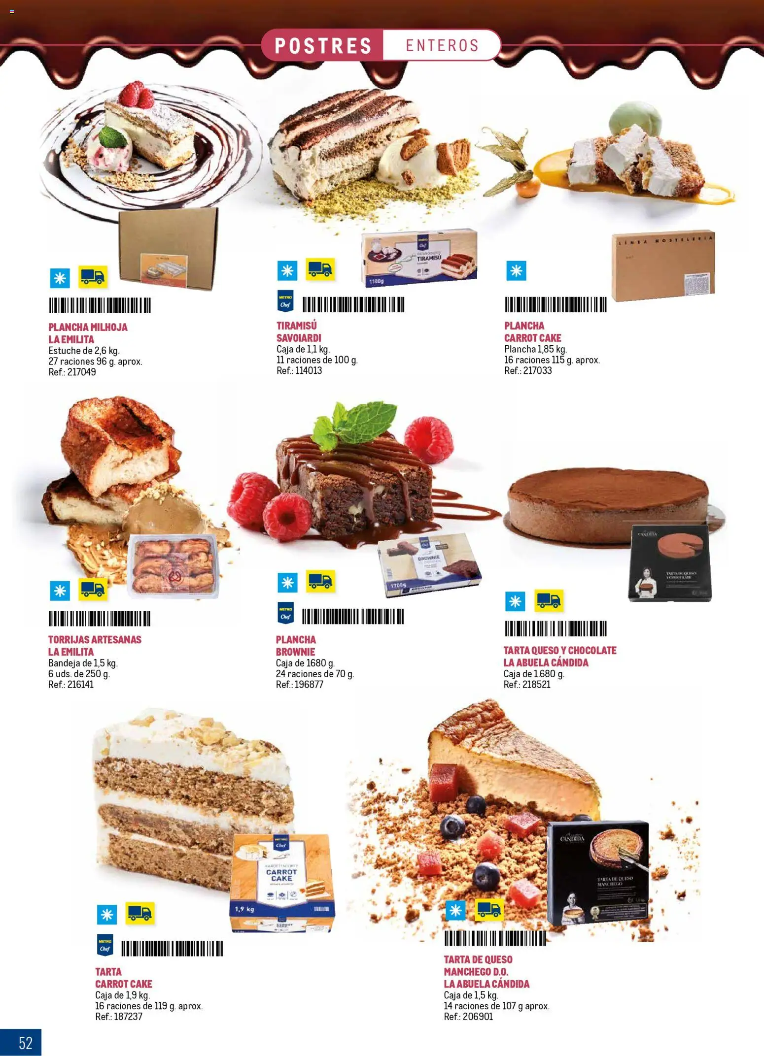Makro Especial Catering │ válido desde el 16/03/2026 | Página: 52 | Productos: Queso, Chocolate, Bandeja, Caja