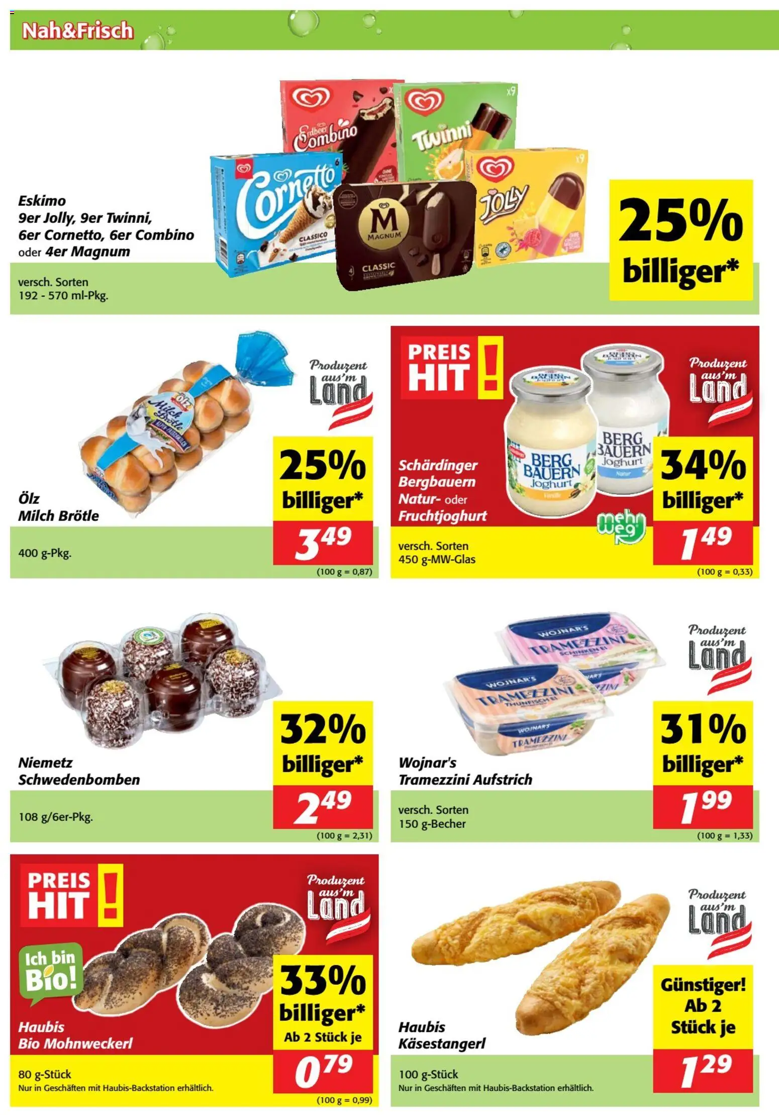 Nah und Frisch Flugblatt gültig ab 22.04.2026 | Seite: 2 | Produkte: Milch, Joghurt, Schinken