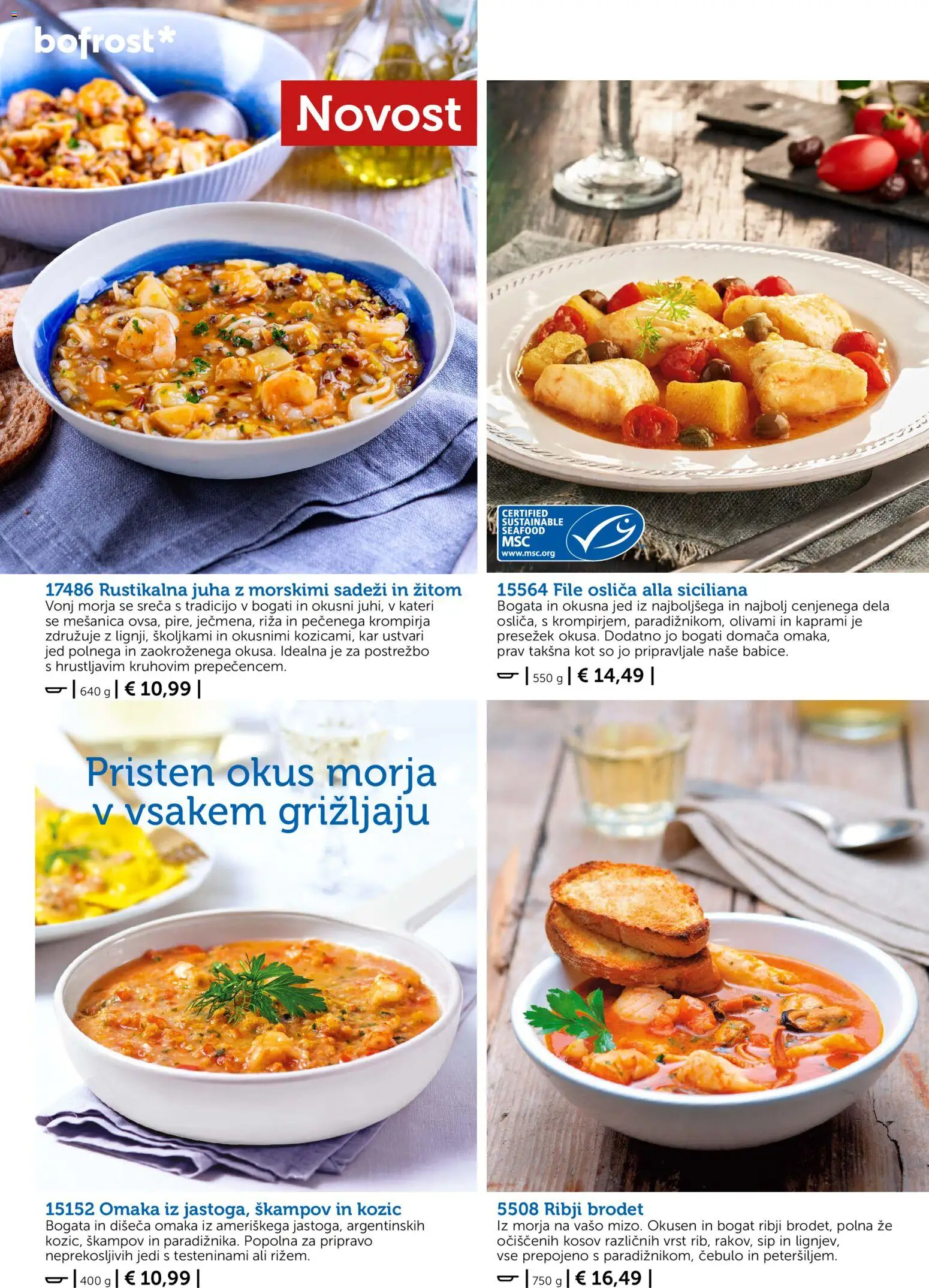 Novi Bofrost katalog ponudbe – veljaven od 01.10.2026 | Stran: 66 | Izdelki: Juha, Omaka