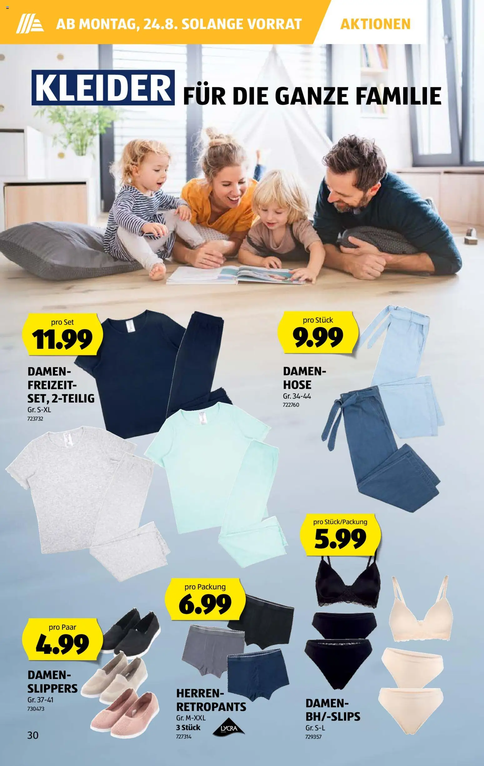 Aldi aktionen – gültig ab 20.08.2026 | Seite: 30 | Produkte: Kleider, Hose