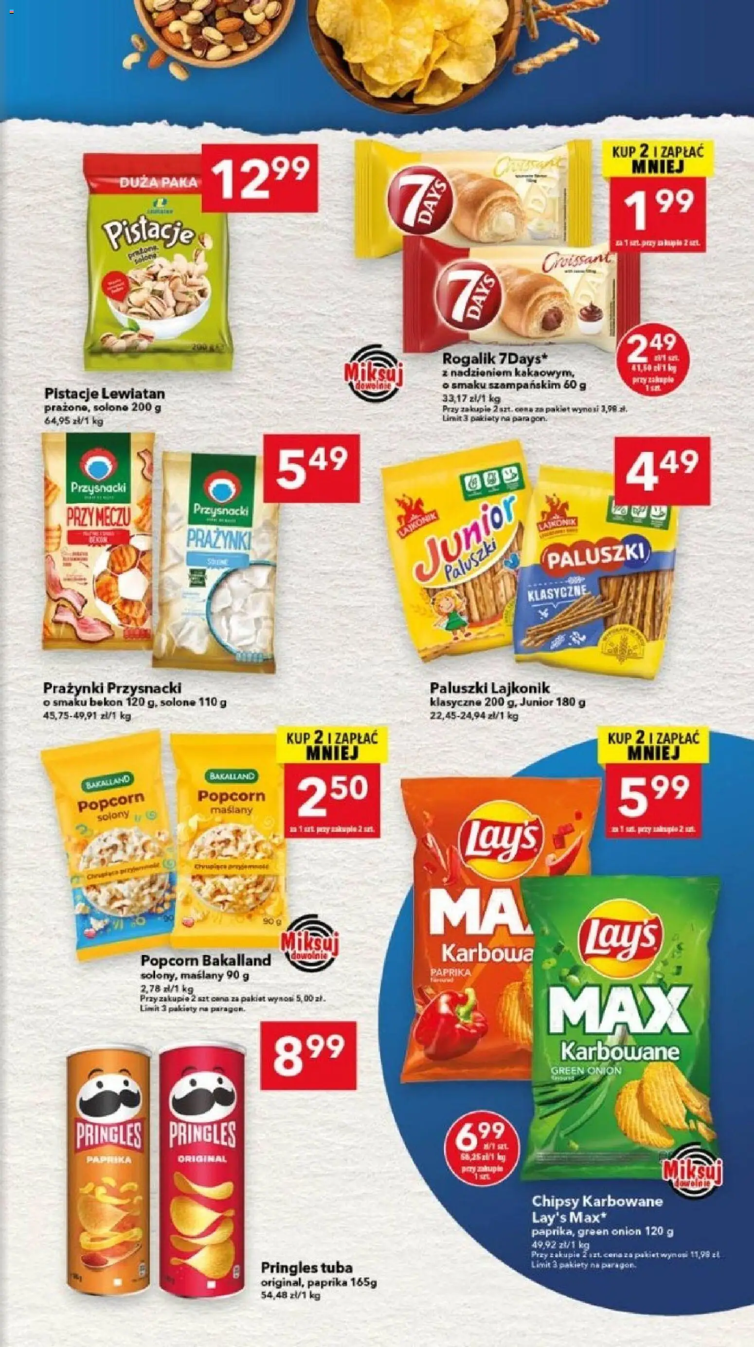 Lewiatan gazetka - Legnica od 02.06.2026 | Strona: 13 | Produkty: Chipsy, Bekon, Popcorn, Pringles