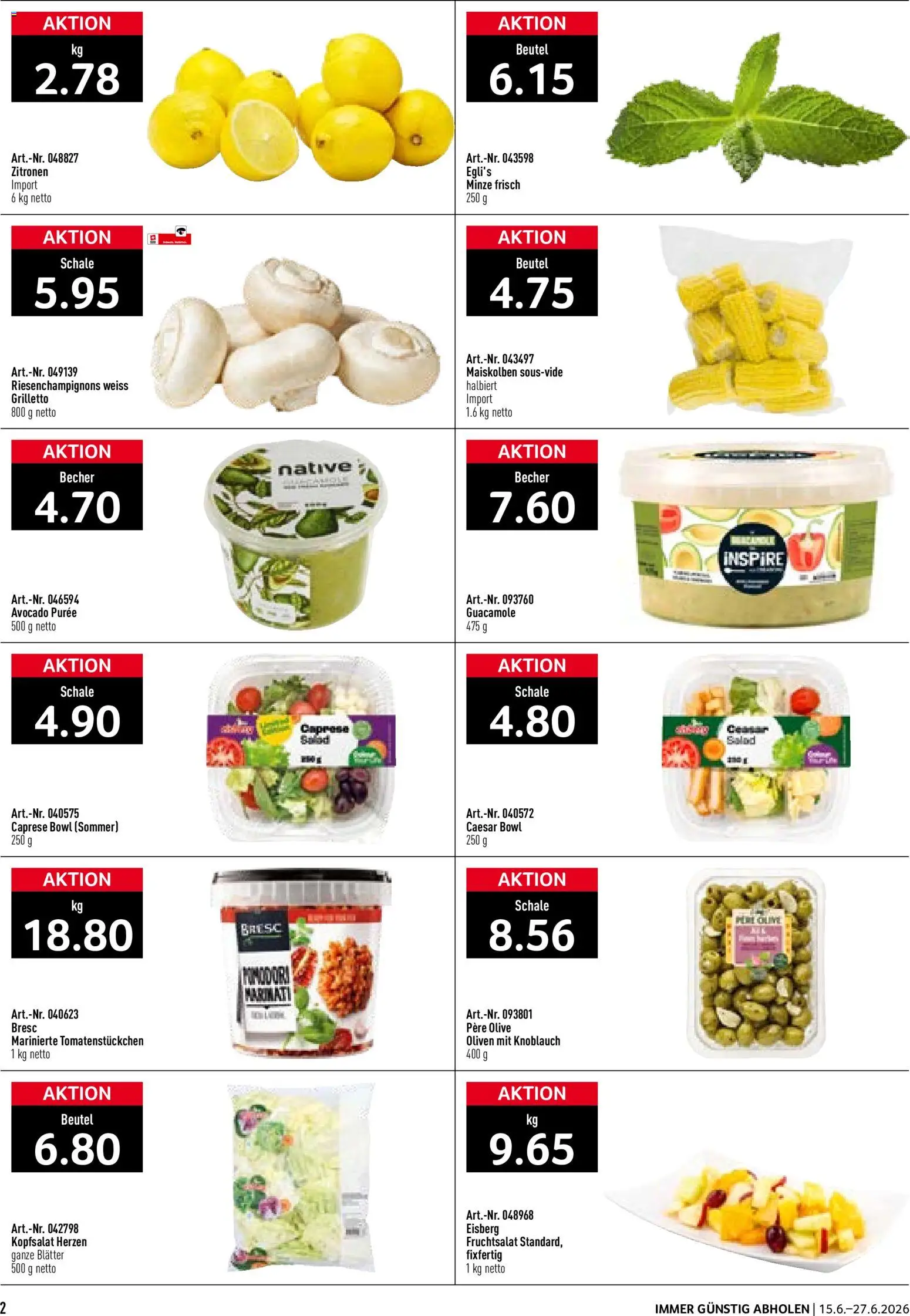 Prodega aktionen Summertime – gültig ab 15.06.2026 | Seite: 2 | Produkte: Kammerjunker, Avocado, Knoblauch