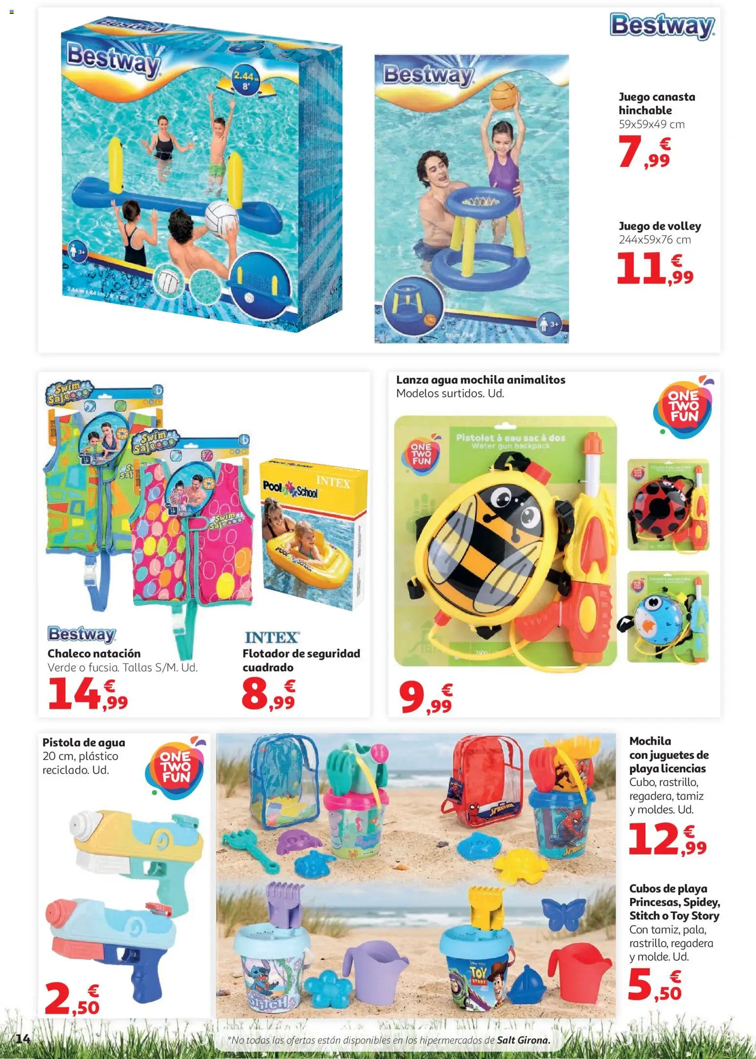 Alcampo Aire Libre HP │ válido desde el 28.05.2026 | Página: 14 | Productos: Chaleco, Mochila, Juguetes, Regadera