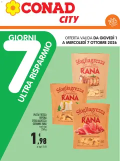 Anteprima del volantino Conad volantino 7 Giorni Ultra Risparmio valido a partire dal 01/10/2026