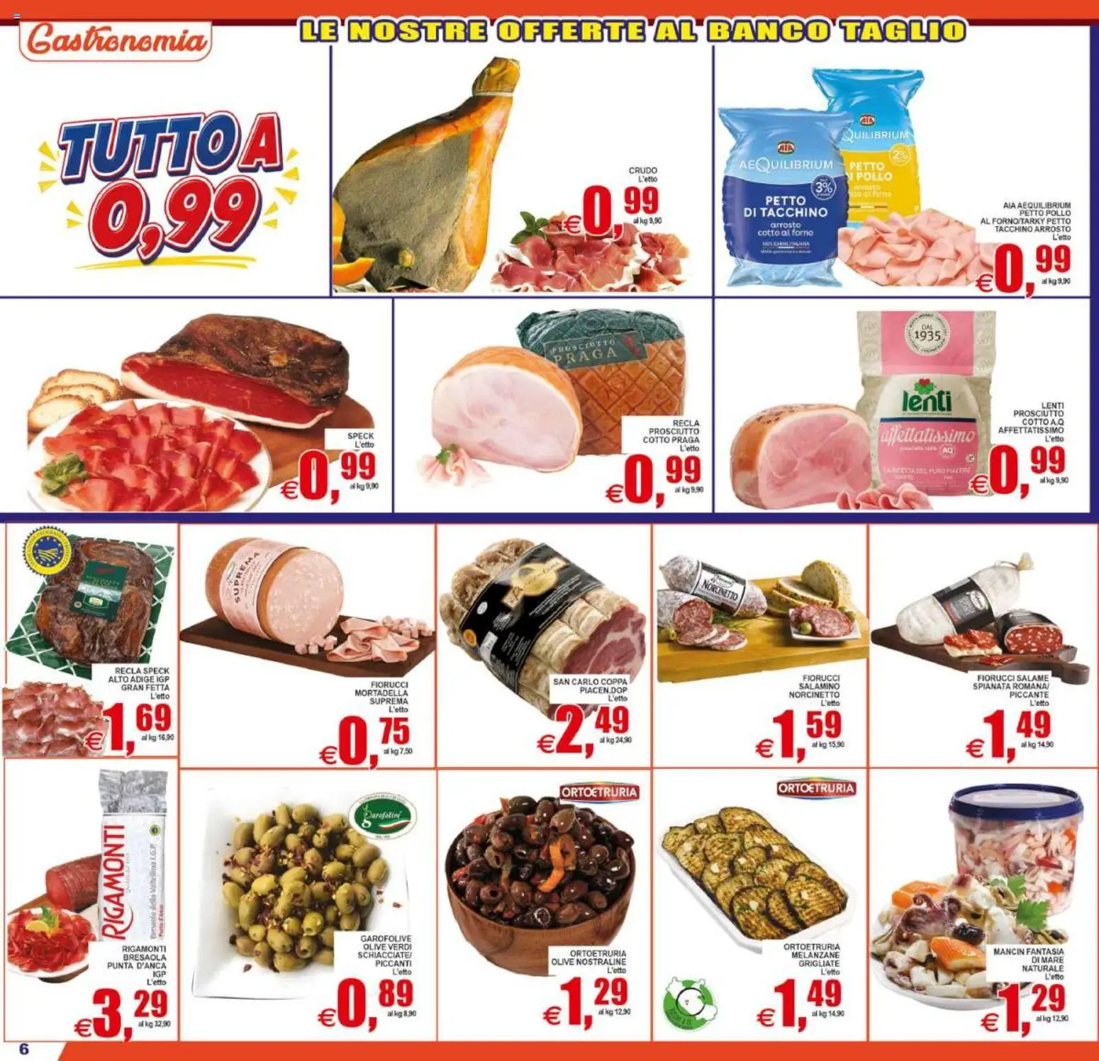 Volantino Pewex del 31/07/2026 | Pagina: 6 | Prodotti: Salame, Prosciutto, Mortadella, Melanzane