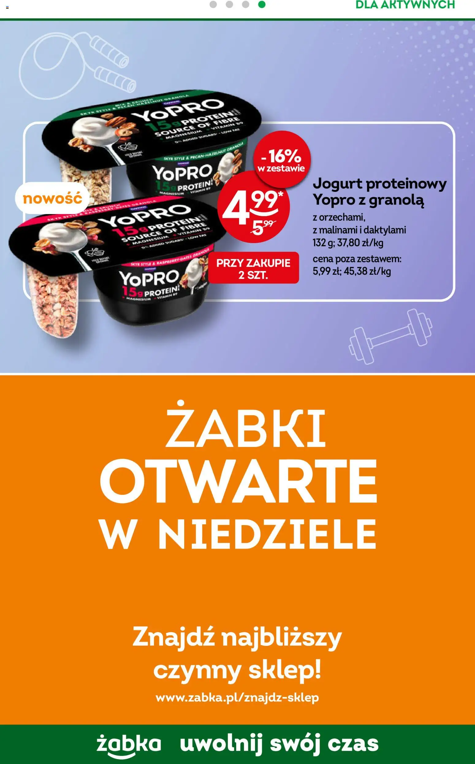 Żabka gazetka od 07.10.2026 | Strona: 75 | Produkty: Jogurt proteinowy, Granola, Jogurt