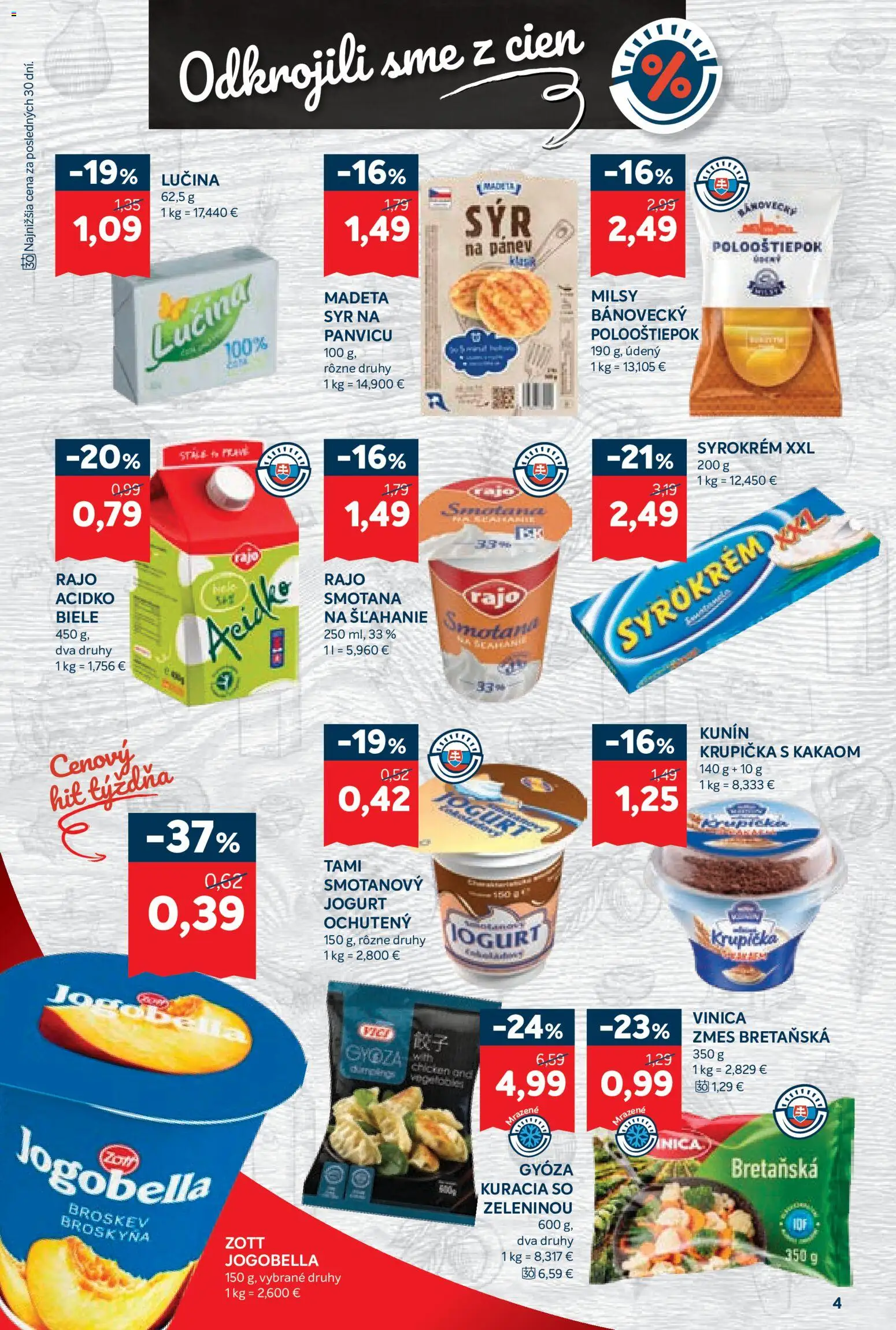 Nové Kraj akcie – leták je platný od 03.09.2026 | Strana: 6 | Produkty: Jogurt, Smotana, Smotanový jogurt, Acidko