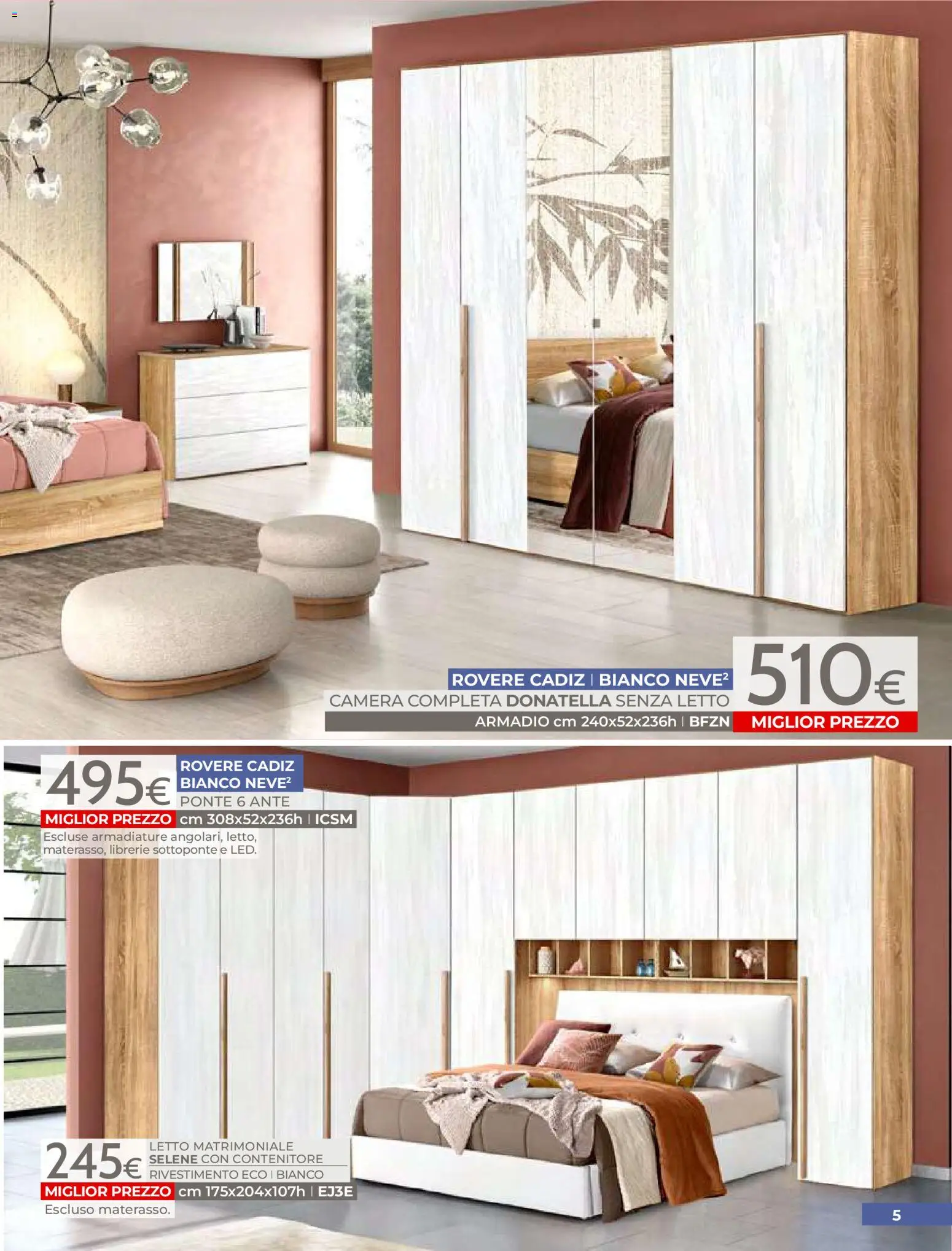 Volantino Mondo Convenienza del 01.04.2026 | Pagina: 7 | Prodotti: Letto matrimoniale, Contenitore, Letto, Armadio