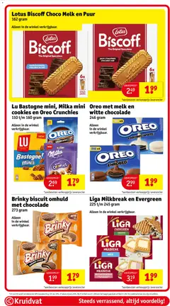 Oreo met melk en witte chocolade, 246 gram, Alleen in de winkel verkrijgbaar. - Voorbeeld van een folder van Kruidvat, geldig van 19.05.2026 | Pagina: 116