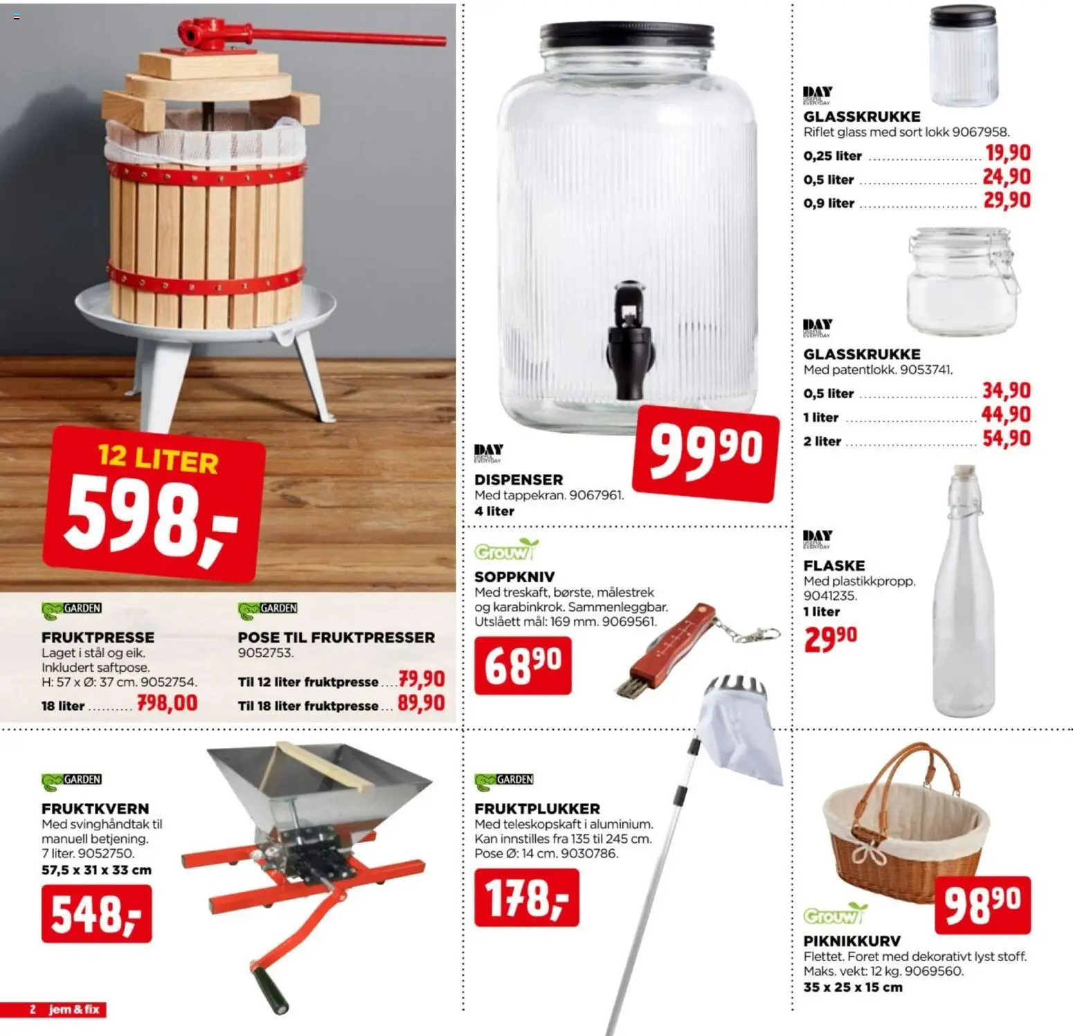{H1} | Side: 2 | Produkter: Soppkniv, Vekt, 1, Glass