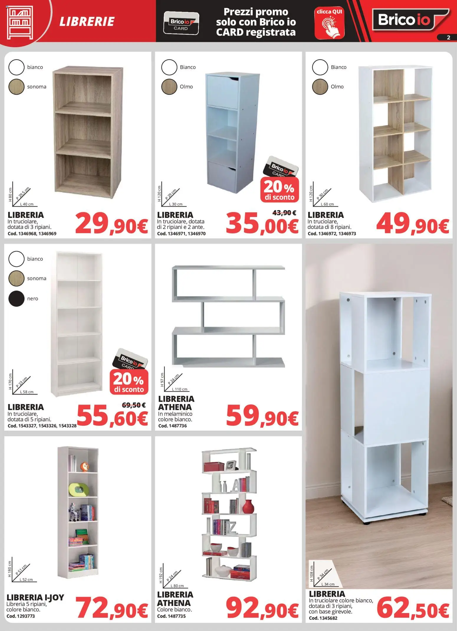 Volantino Brico io del 24/08/2026 | Pagina: 2 | Prodotti: Libreria